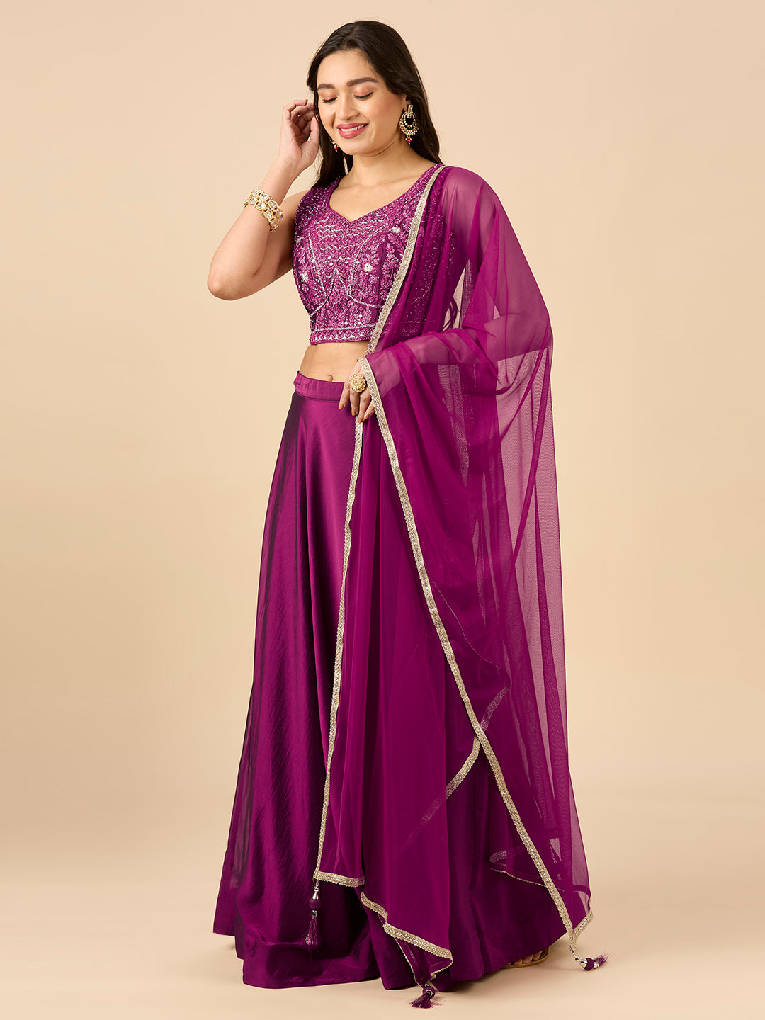 Hazel Lehenga Choli - Roop Darshan