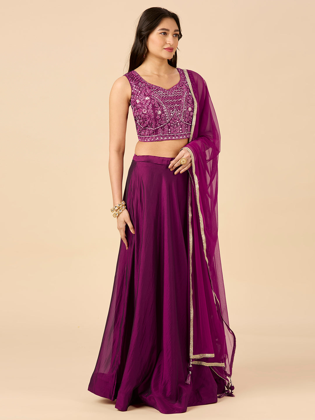 Hazel Lehenga Choli - Roop Darshan