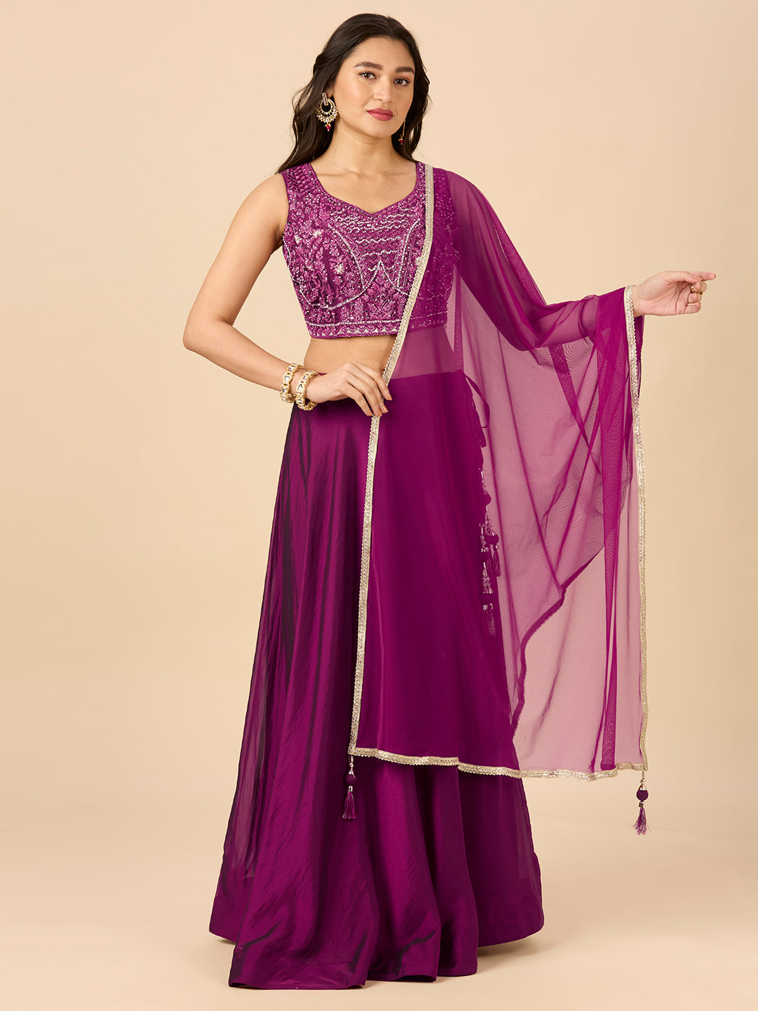 Hazel Lehenga Choli - Roop Darshan