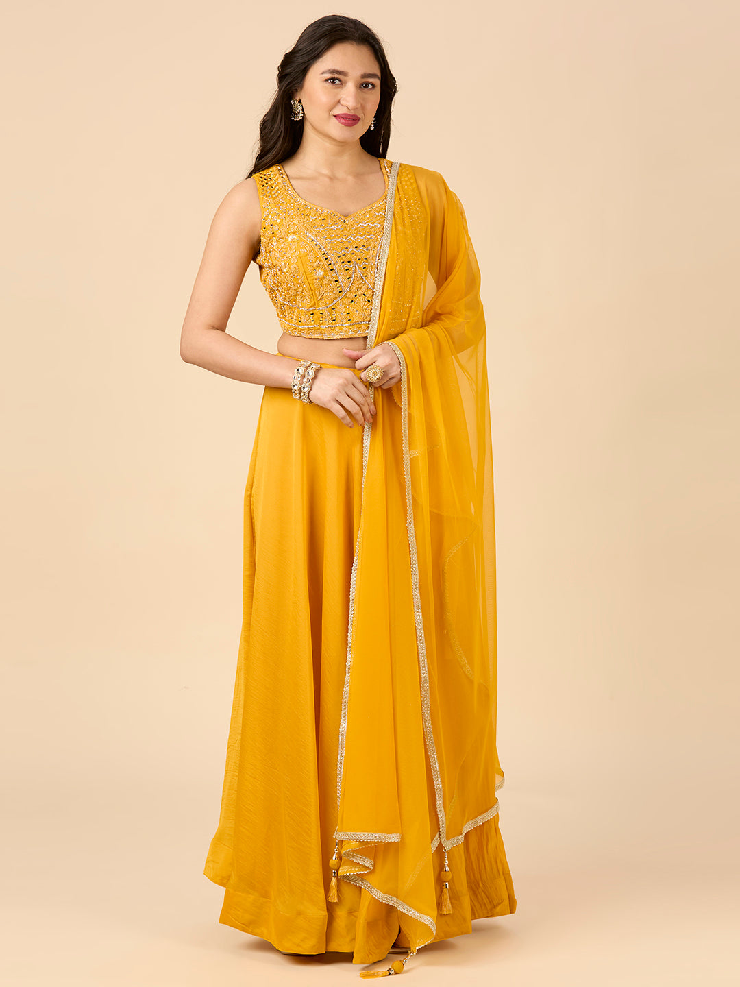 Hazel Lehenga Choli - Roop Darshan