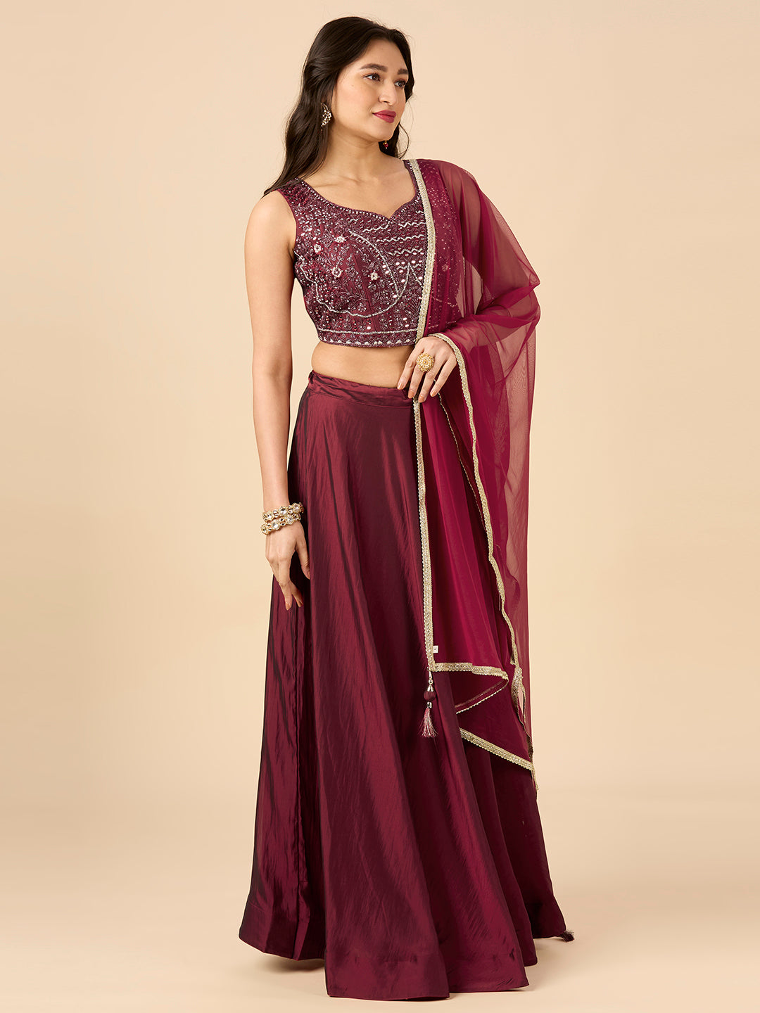 Hazel Lehenga Choli - Roop Darshan