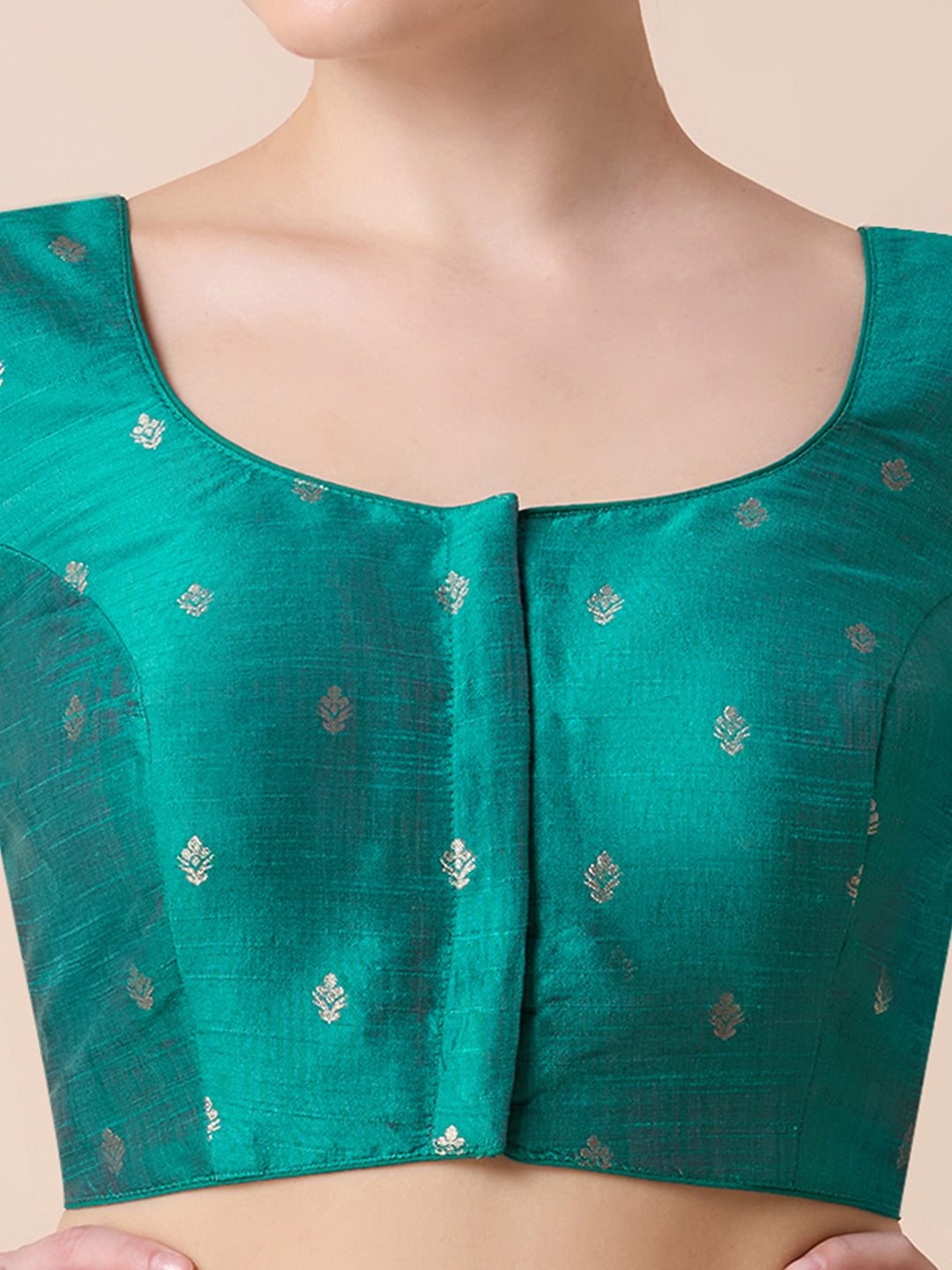 Dupion Silk Saree Blouse - Roop Darshan