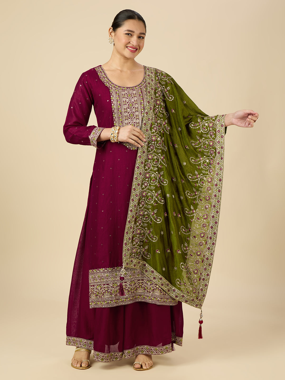 Shivani Palazzo Suit - Roop Darshan
