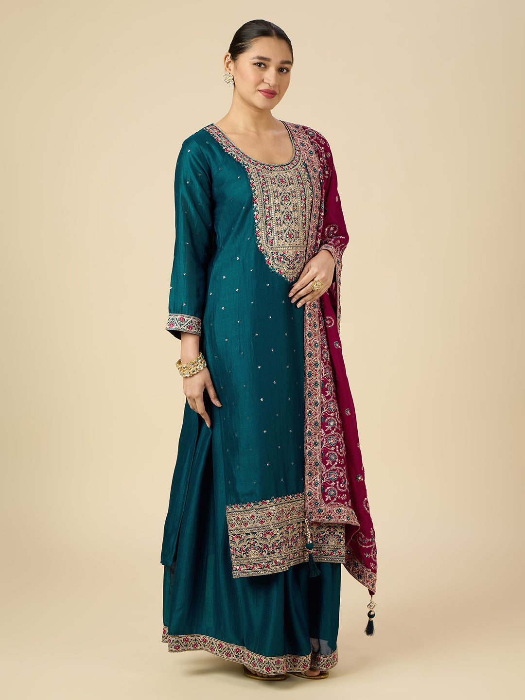 Shivani Palazzo Suit - Roop Darshan