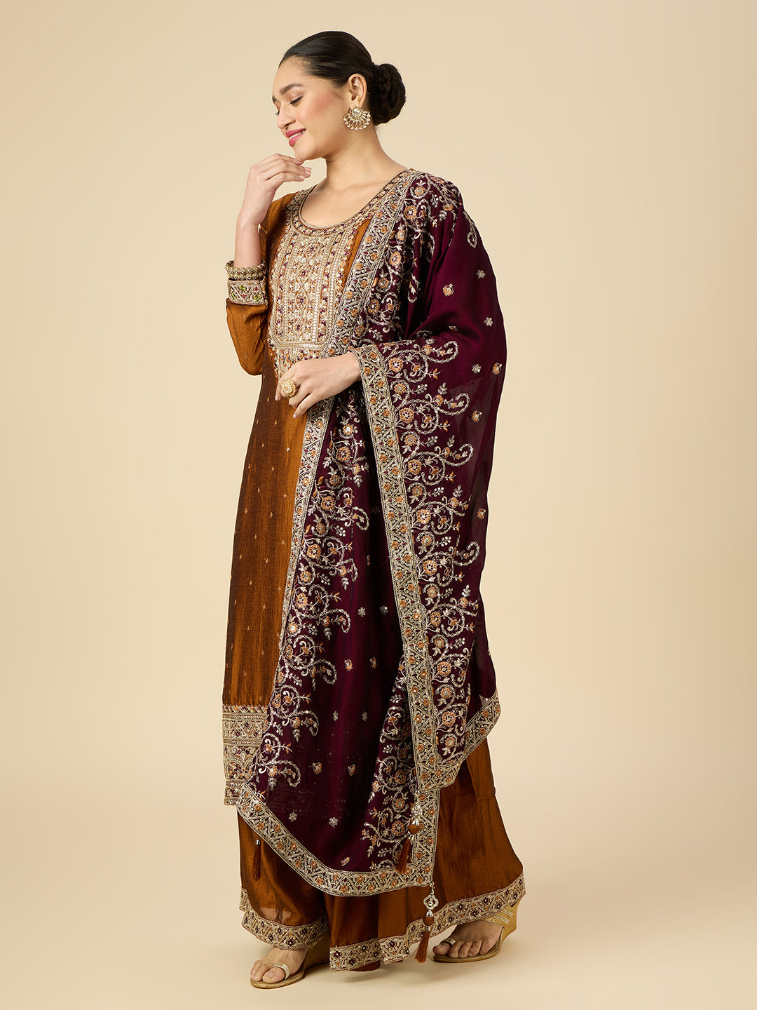 Shivani Palazzo Suit - Roop Darshan
