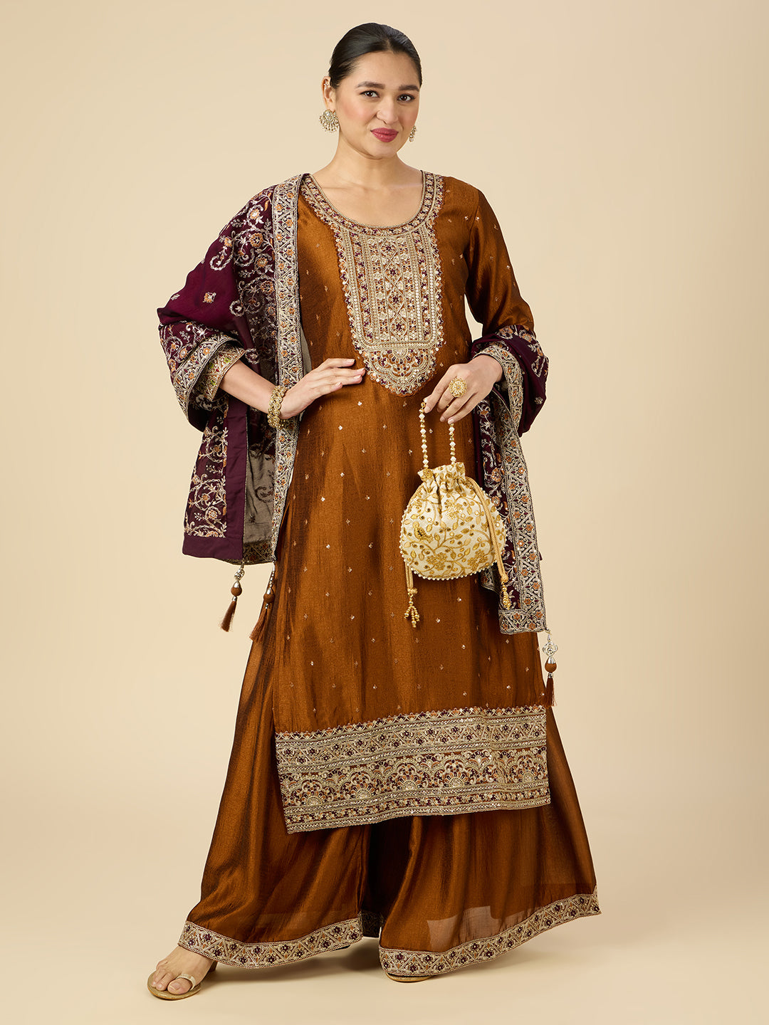 Shivani Palazzo Suit - Roop Darshan