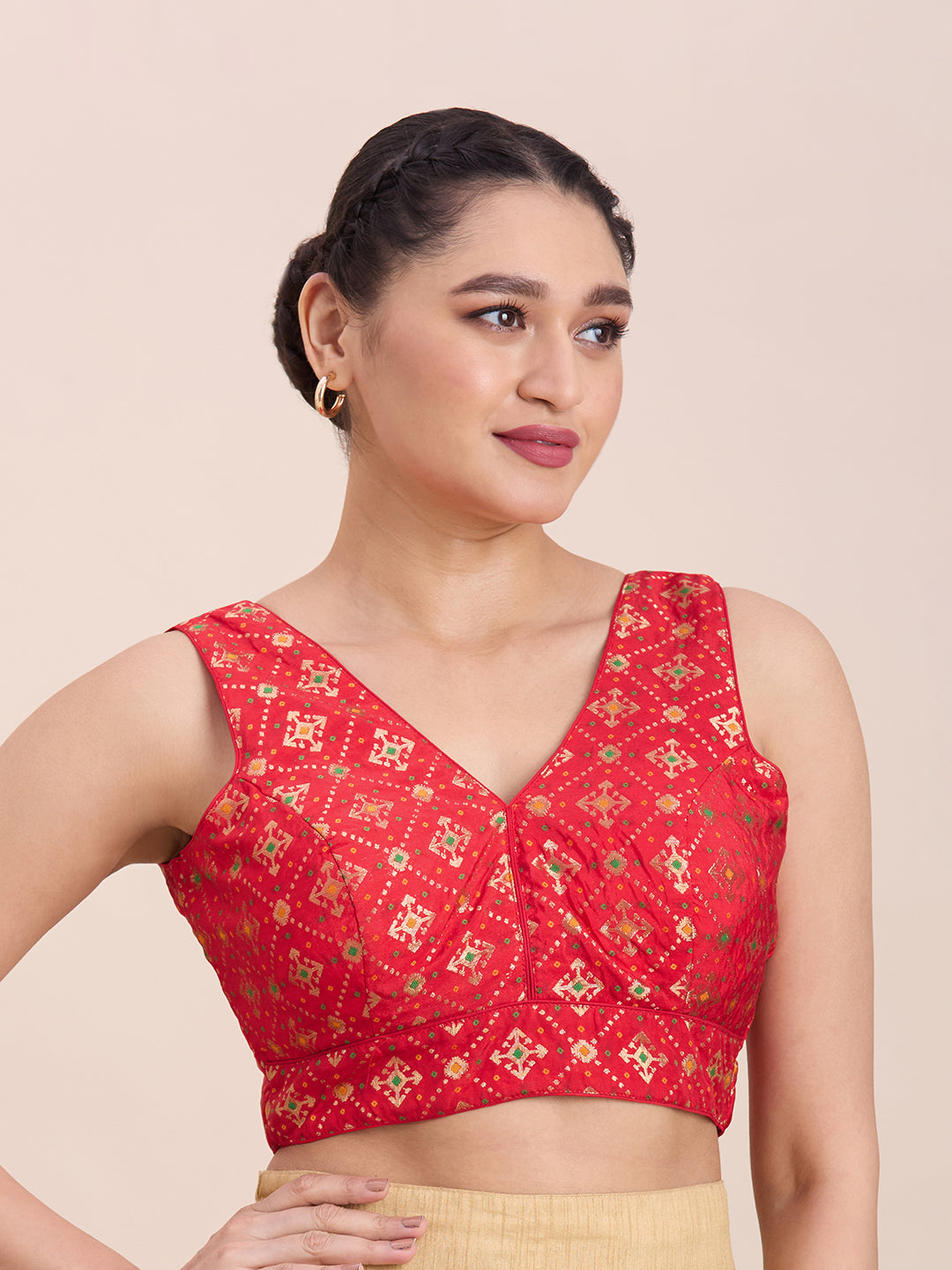 Brocade Silk Blouse - Roop Darshan