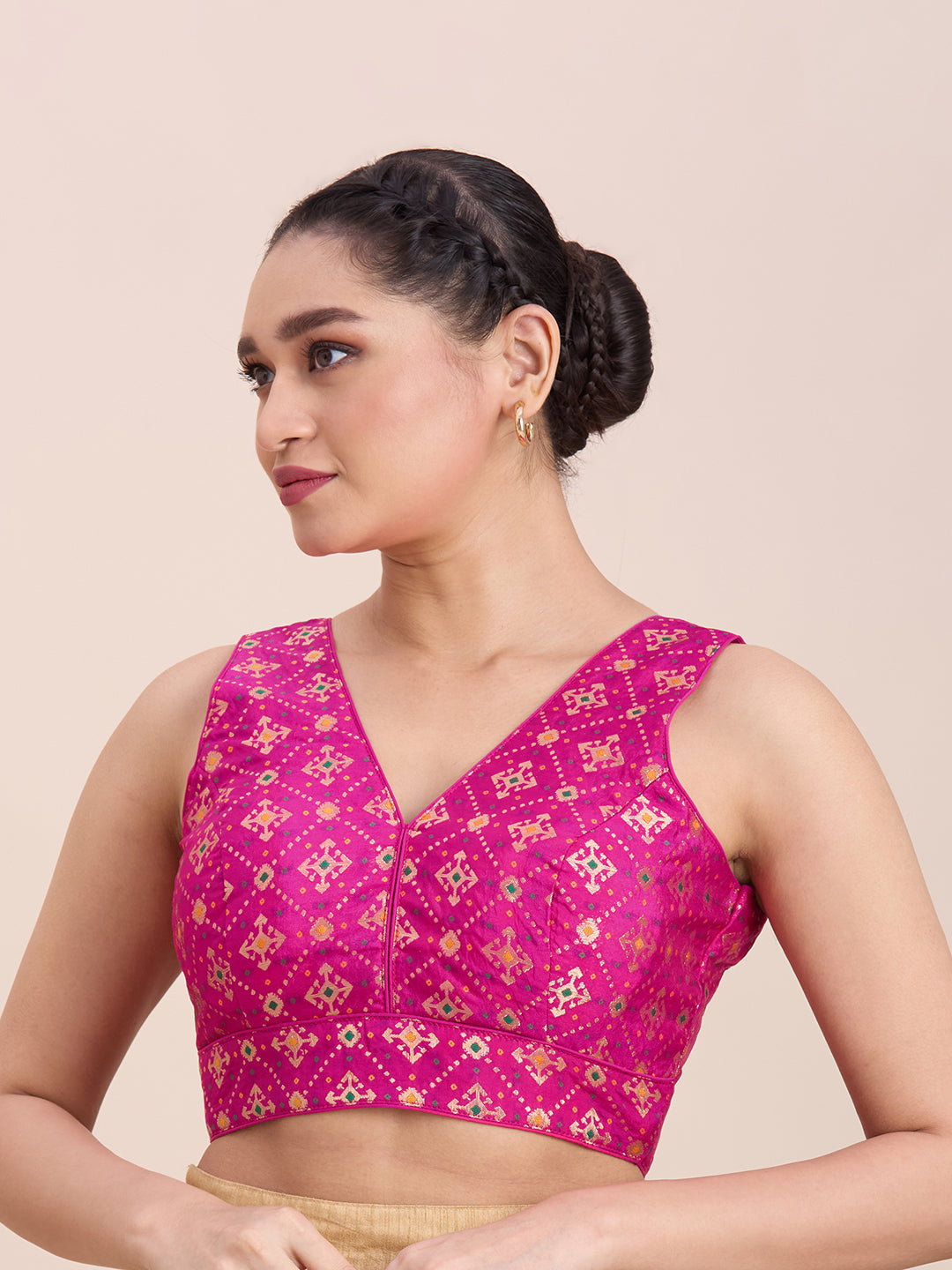Brocade Silk Blouse - Roop Darshan