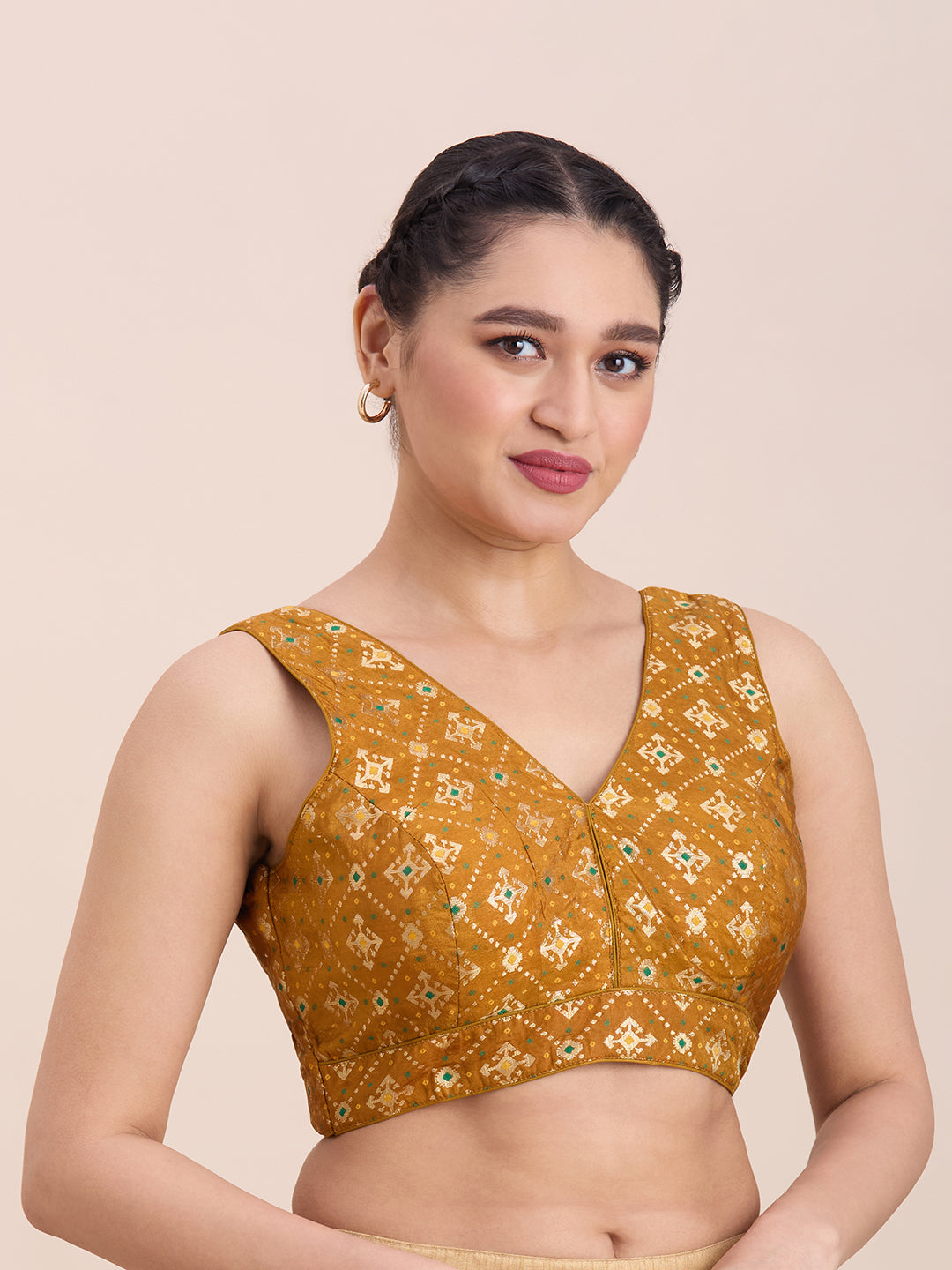 Brocade Silk Blouse - Roop Darshan