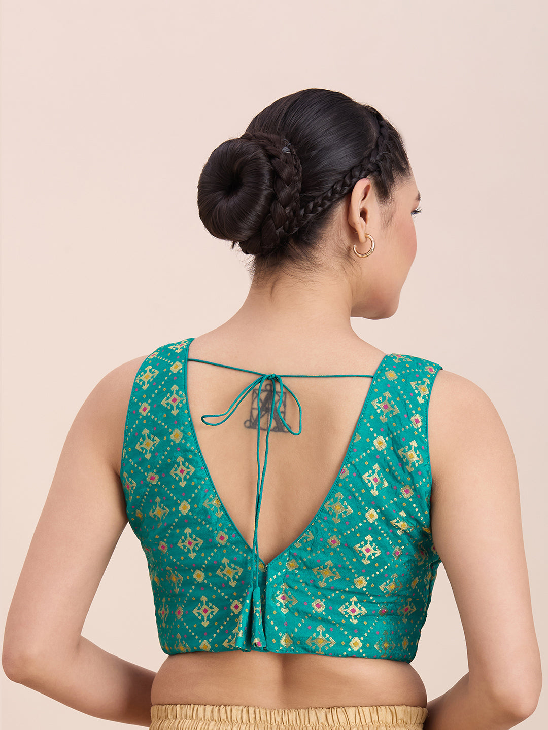 Brocade Silk Blouse - Roop Darshan