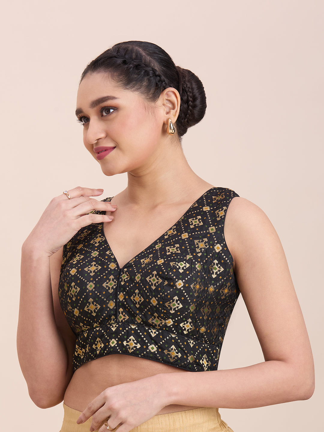 Brocade Silk Blouse - Roop Darshan