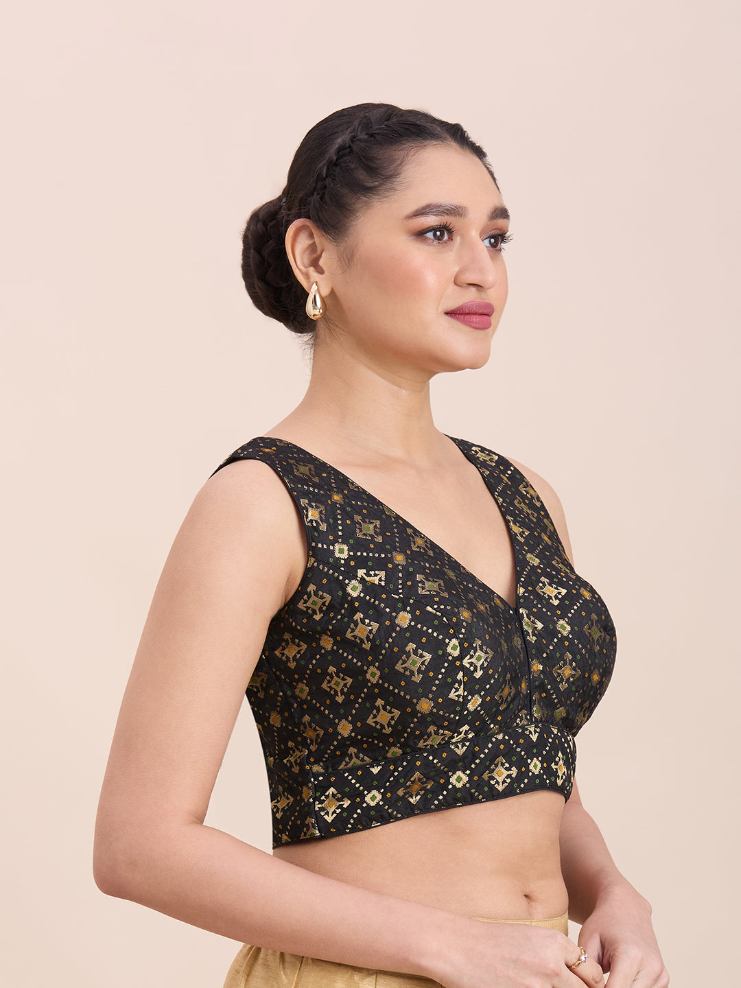 Brocade Silk Blouse - Roop Darshan