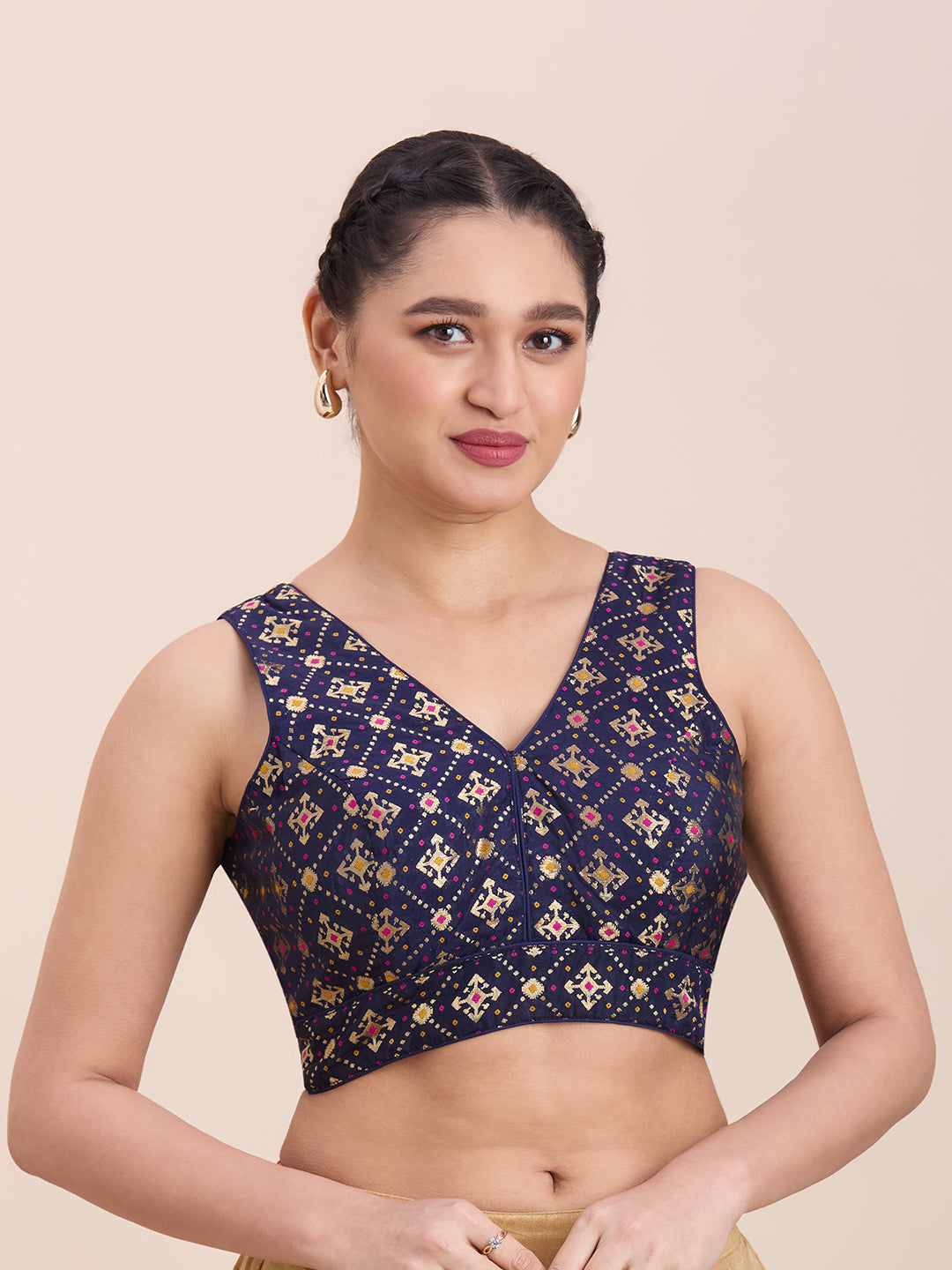Brocade Silk Blouse - Roop Darshan