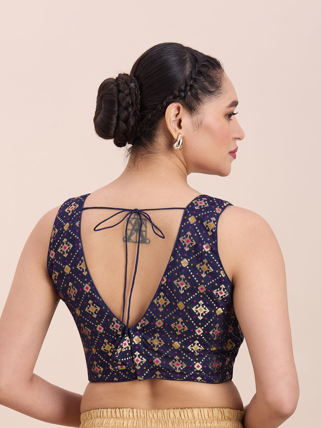 Brocade Silk Blouse - Roop Darshan