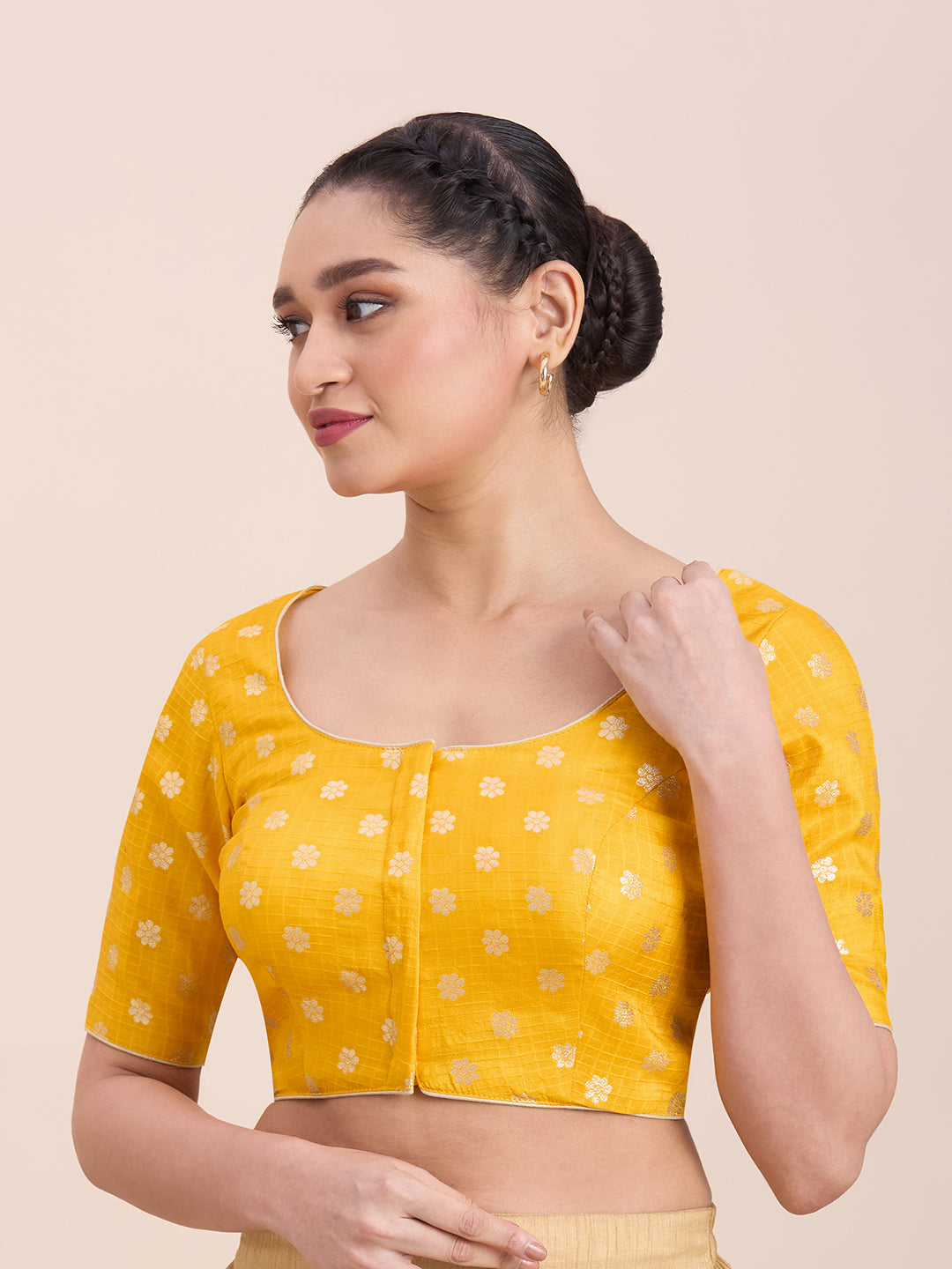 Silk Saree Blouse - Roop Darshan