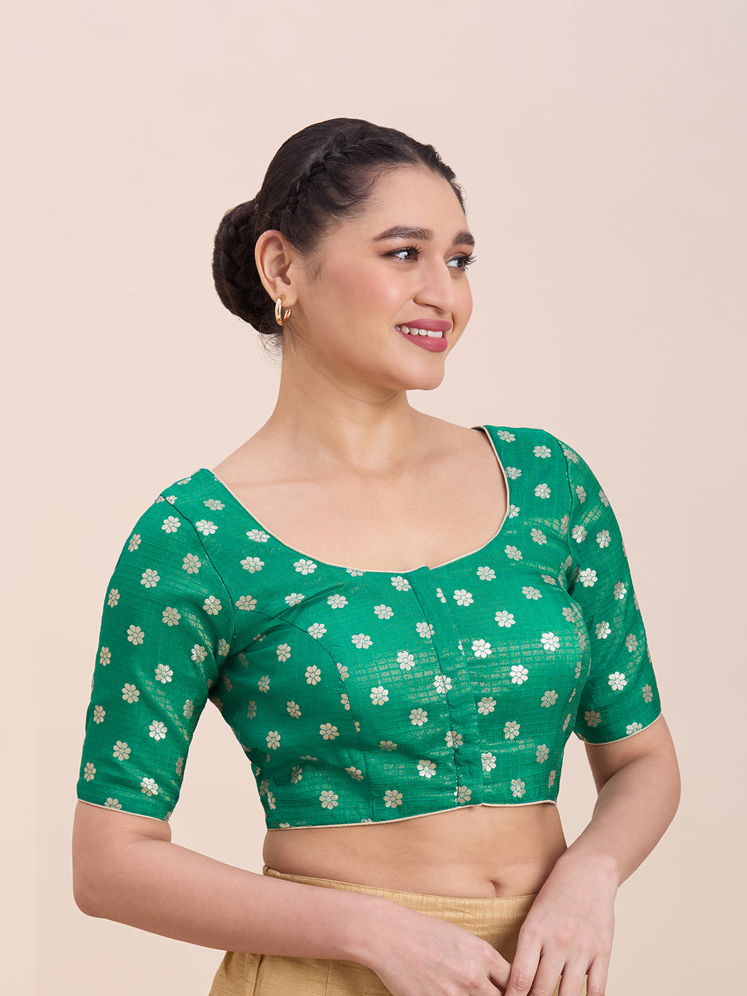 Silk Saree Blouse - Roop Darshan