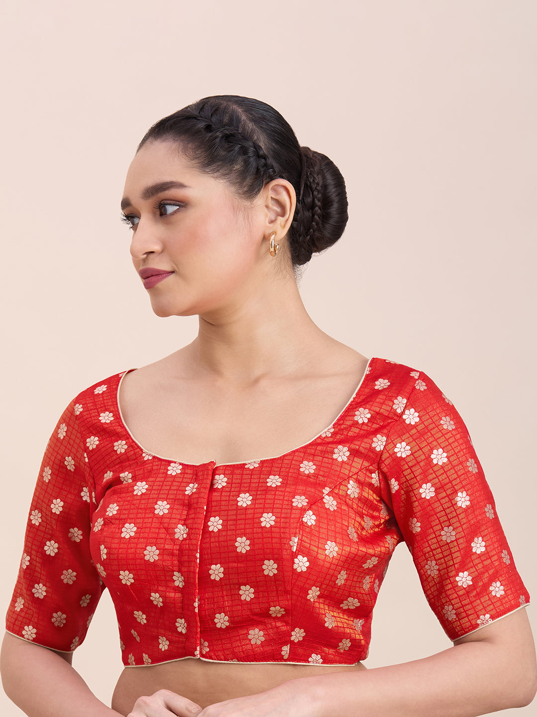 Silk Saree Blouse - Roop Darshan