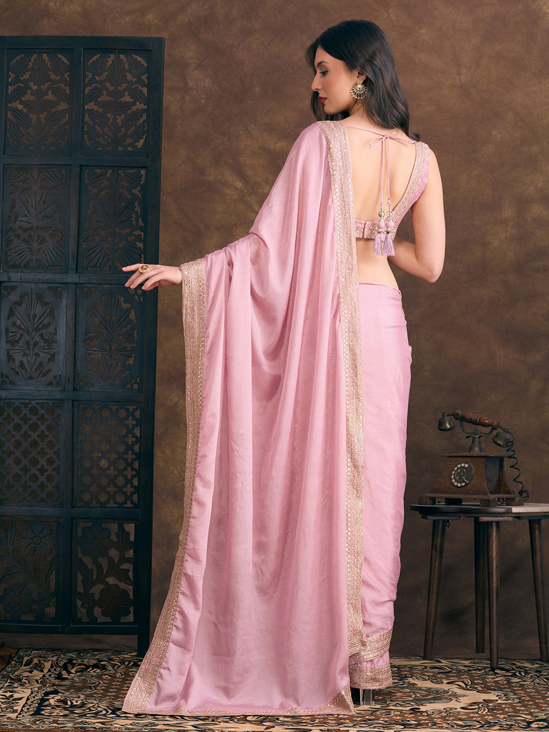 Jisha Ready To Wear Choli Saree - Roop Darshan