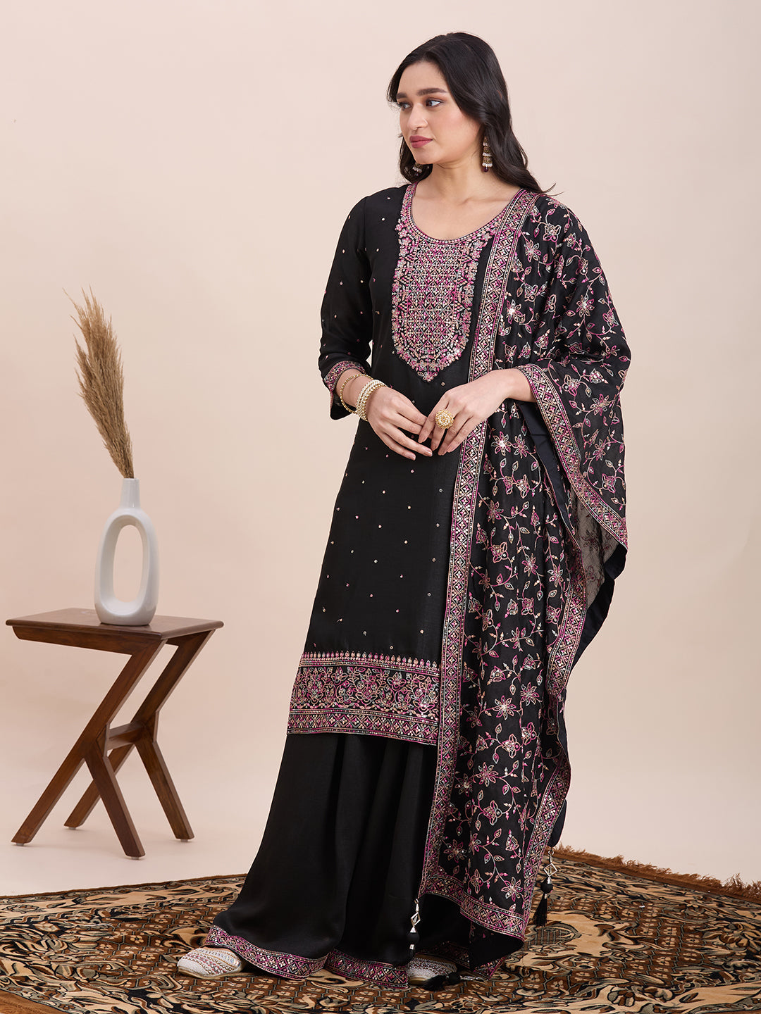 Keshni Palazzo Suit - Roop Darshan