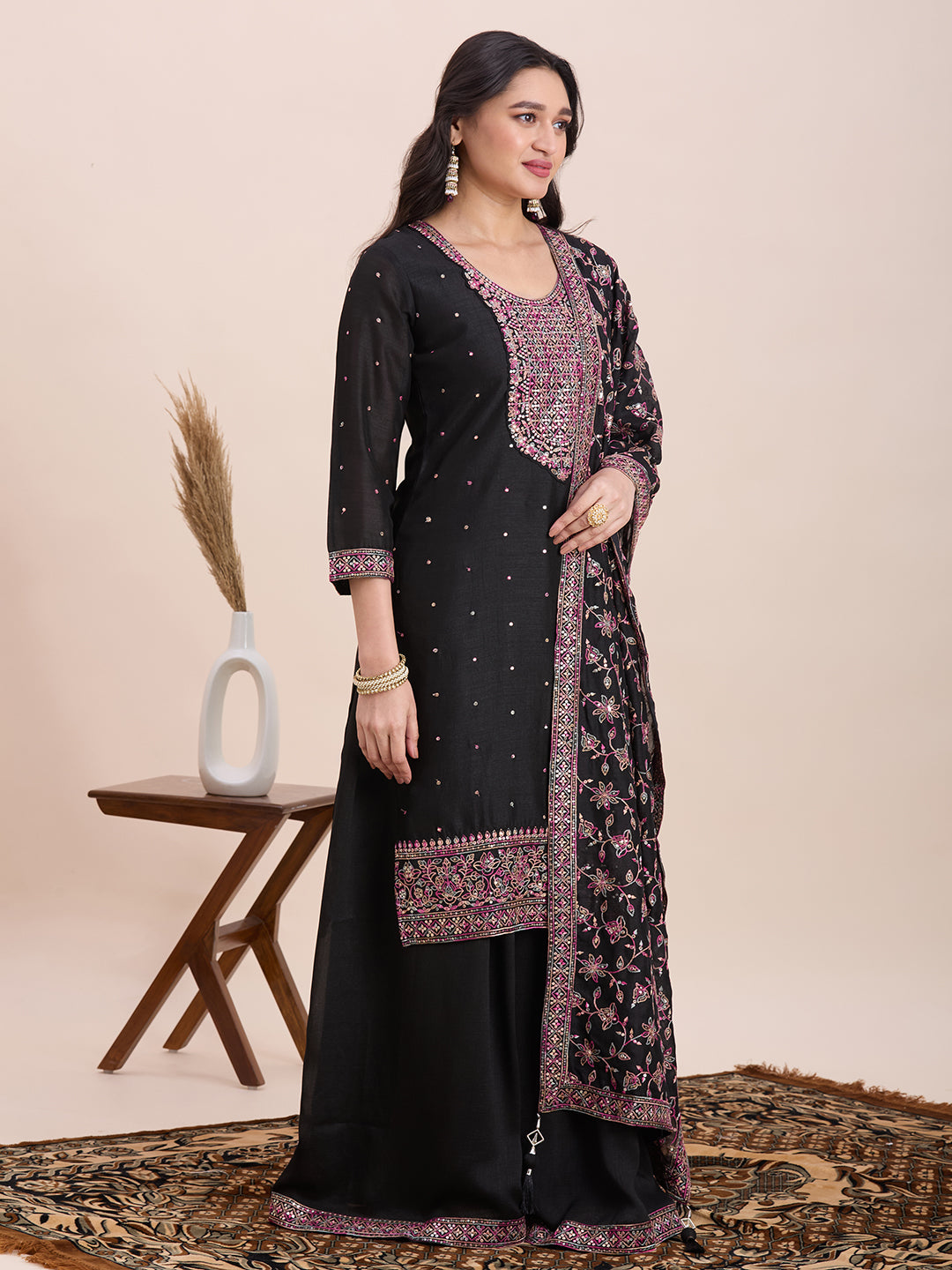 Keshni Palazzo Suit - Roop Darshan