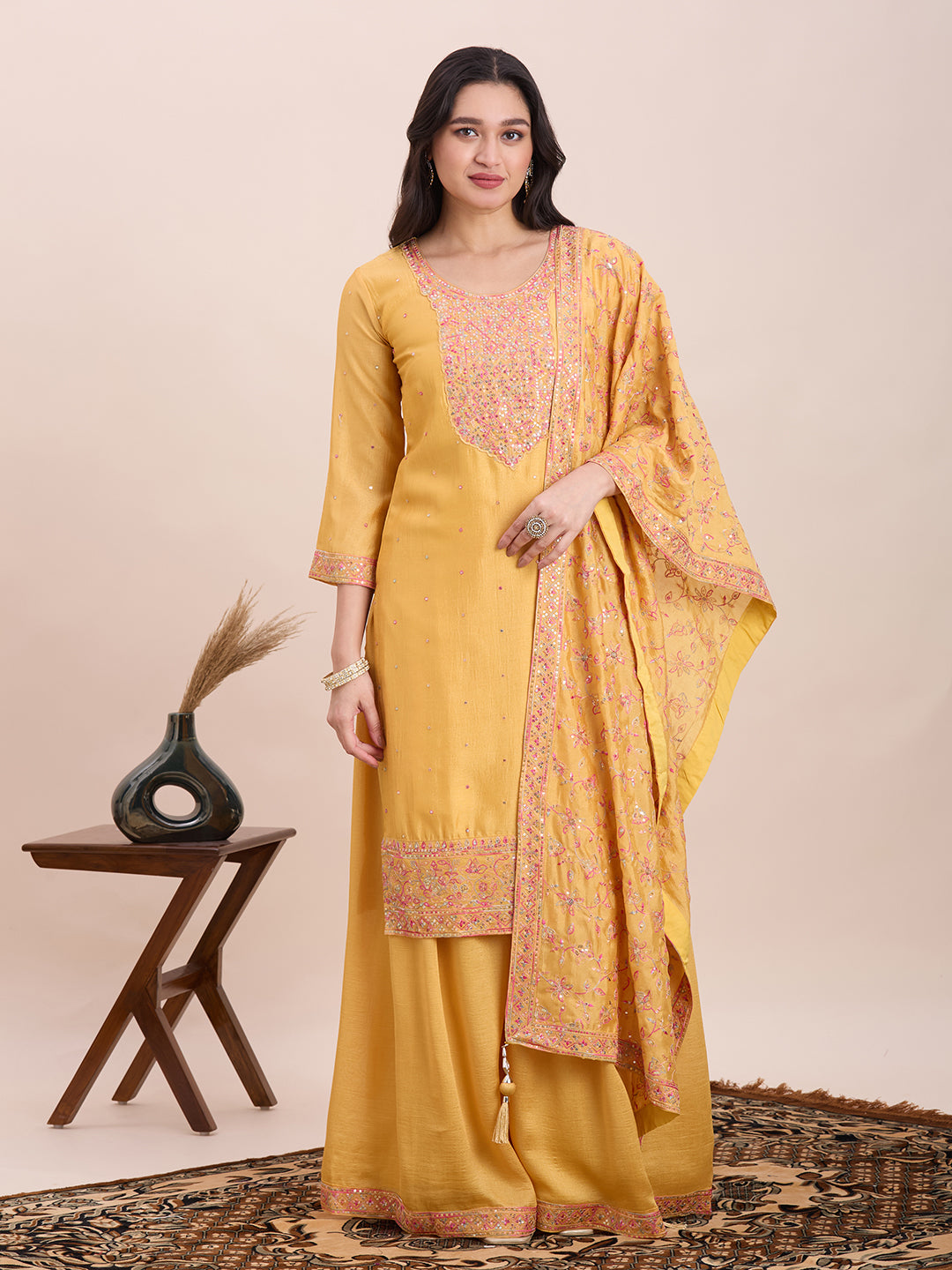 Keshni Palazzo Suit - Roop Darshan