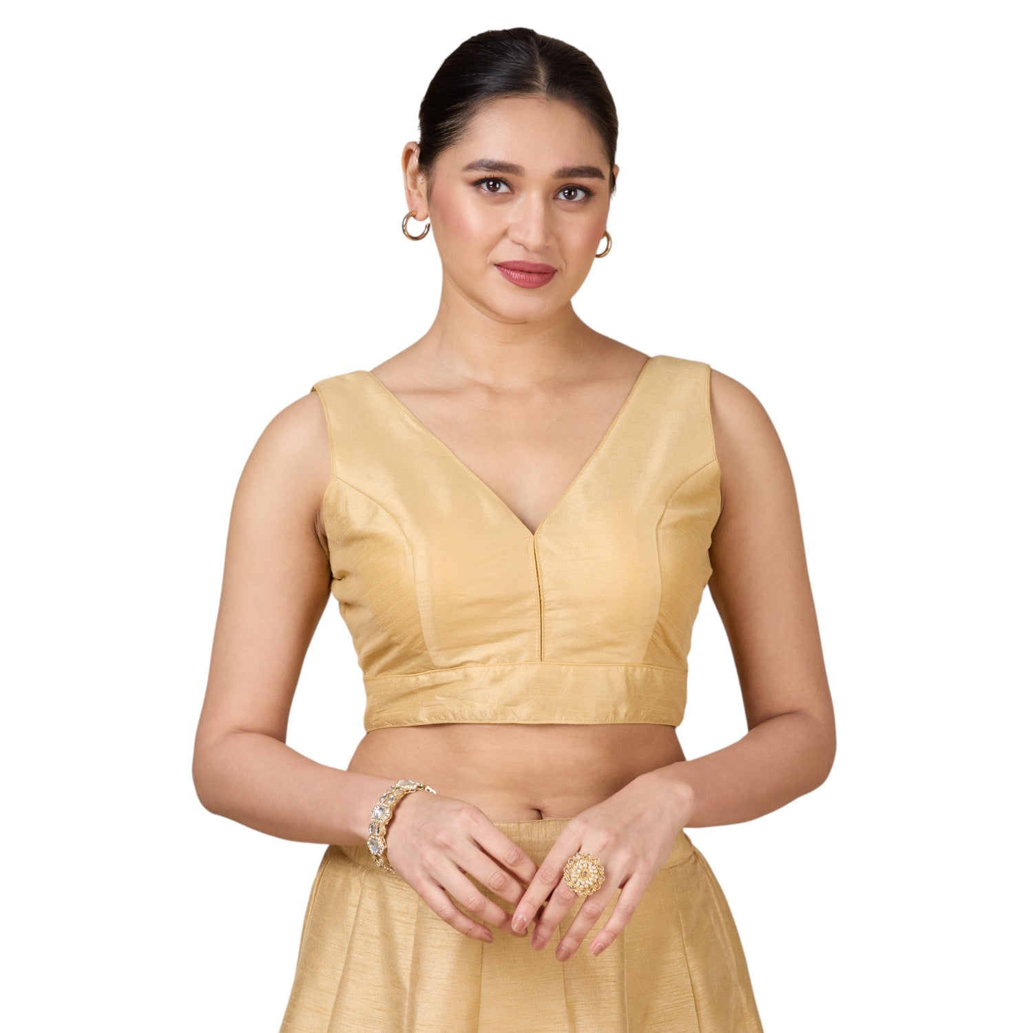 Dupion Silk Saree Blouse - Roop Darshan