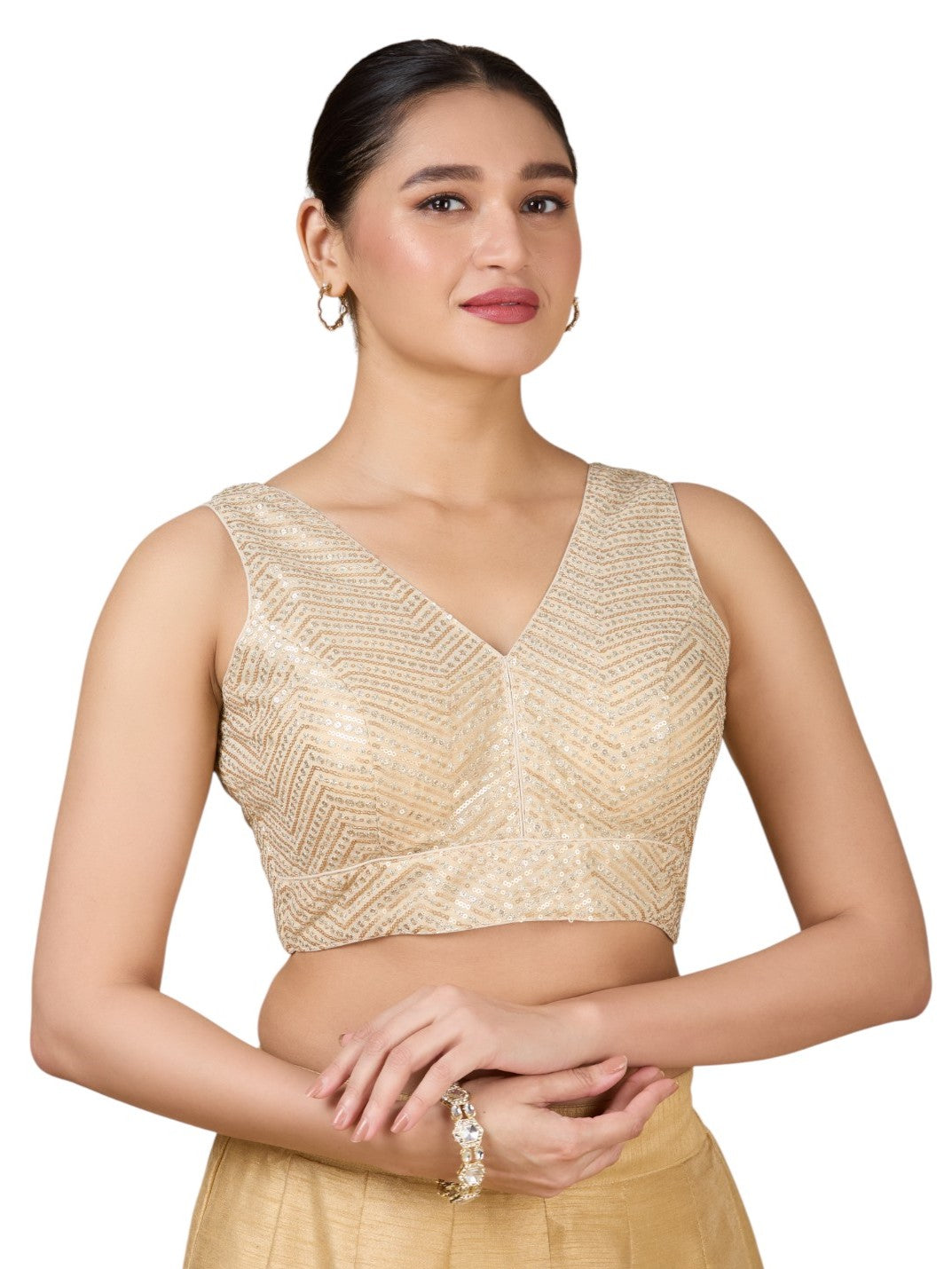 Silk Zari Tiki Work Blouse - Roop Darshan
