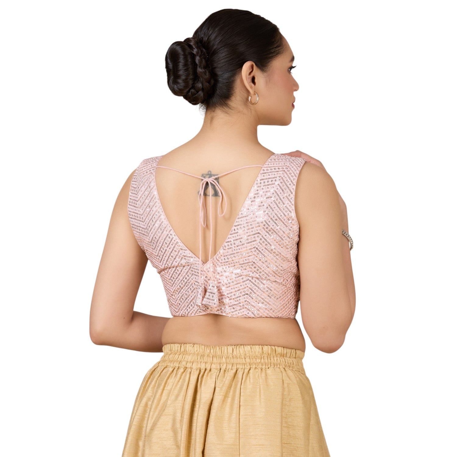 Silk Zari Tiki Work Blouse - Roop Darshan