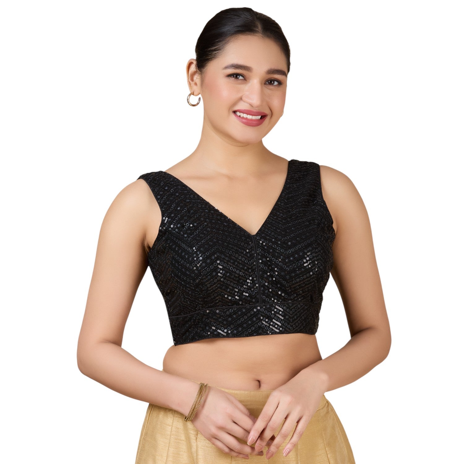 Silk Zari Tiki Work Blouse - Roop Darshan