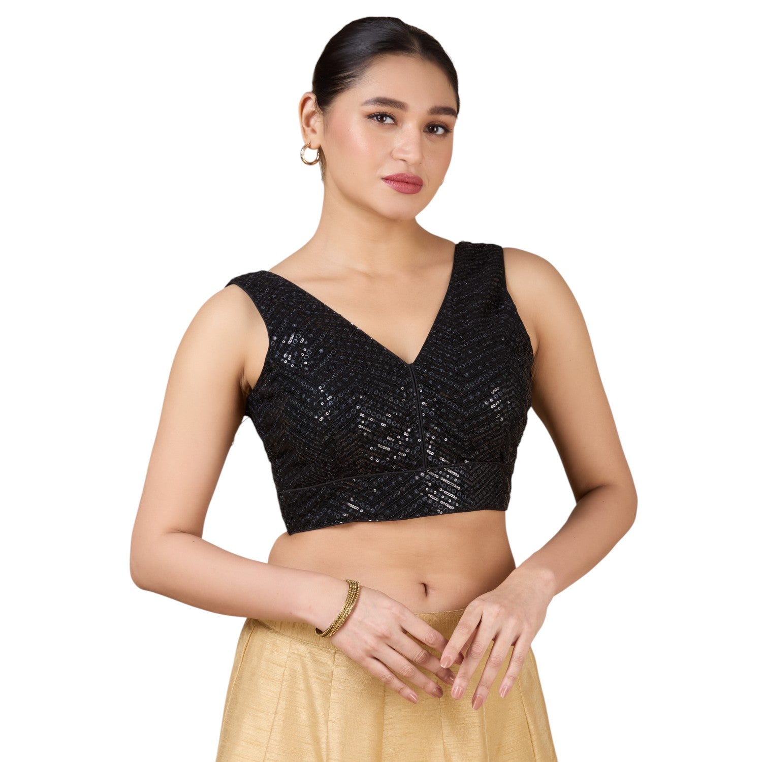 Silk Zari Tiki Work Blouse - Roop Darshan