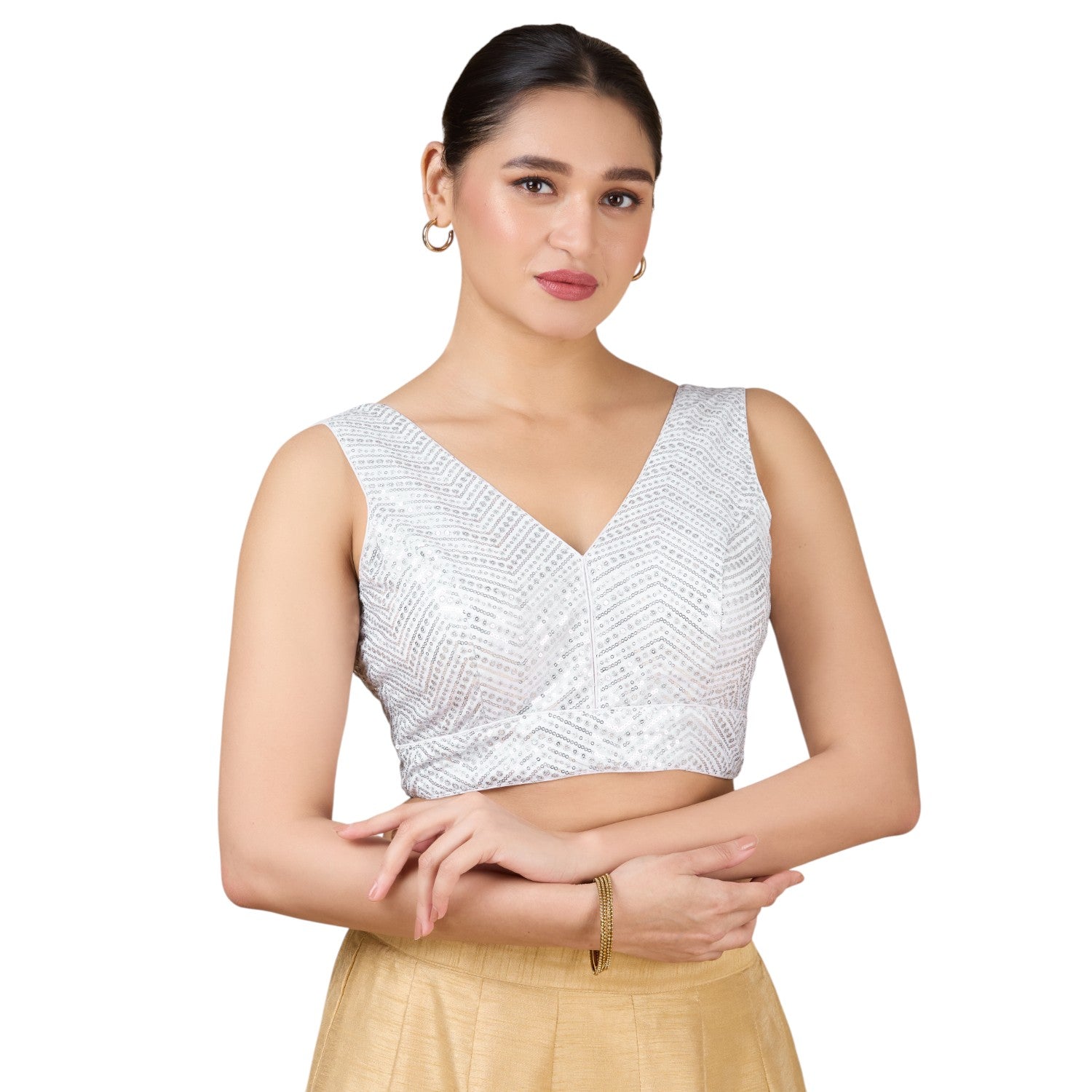 Silk Zari Tiki Work Blouse - Roop Darshan