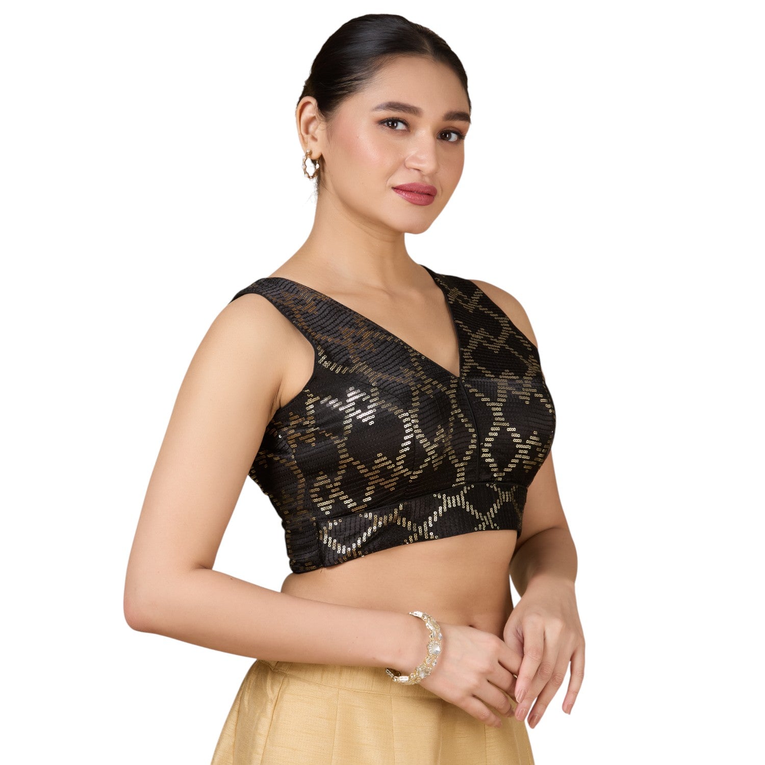 Silk Zari Tiki Work Blouse - Roop Darshan