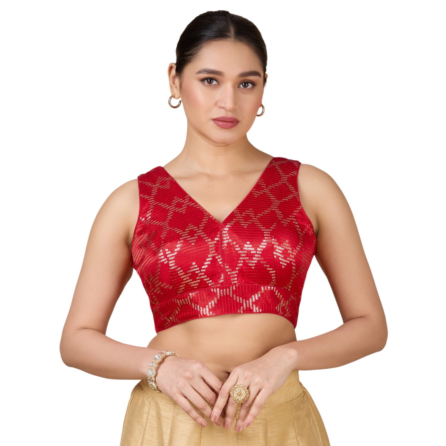 Silk Zari Tiki Work Blouse - Roop Darshan