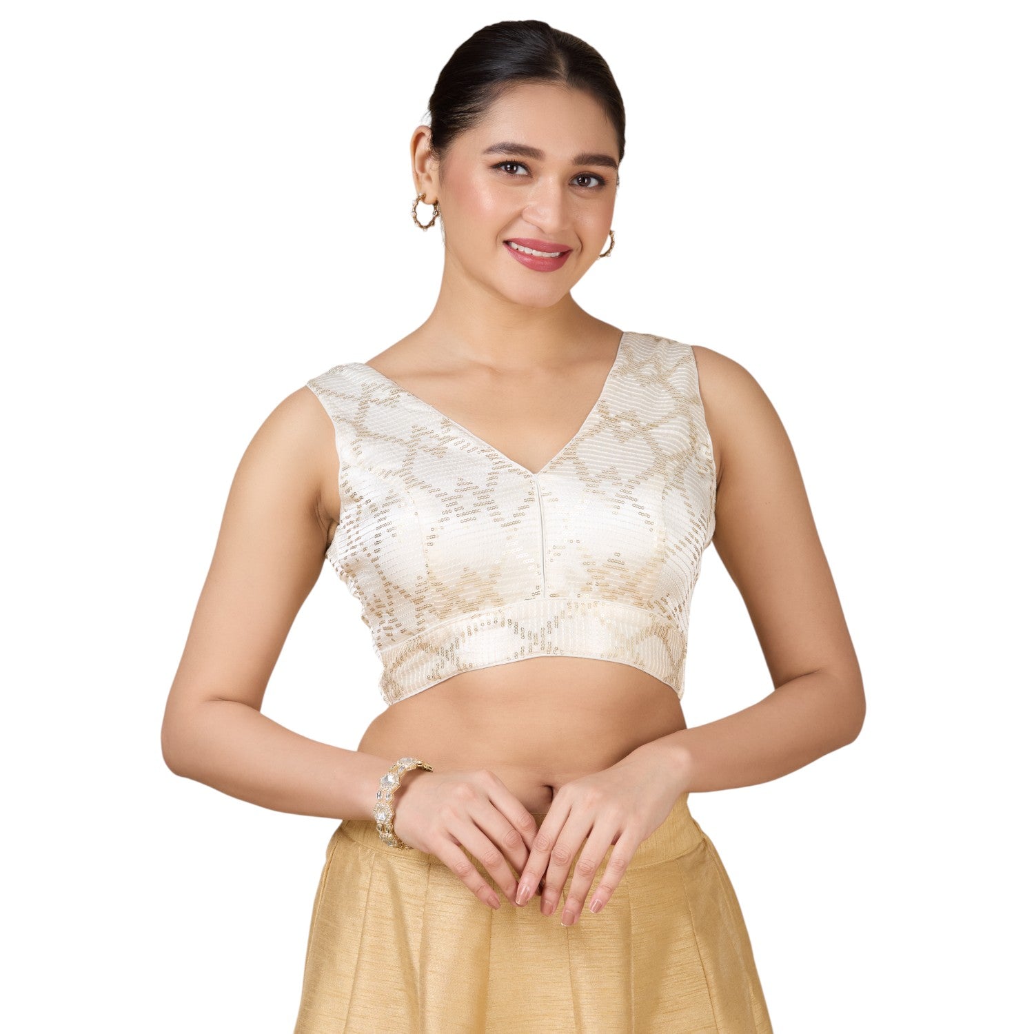 Silk Zari Tiki Work Blouse - Roop Darshan