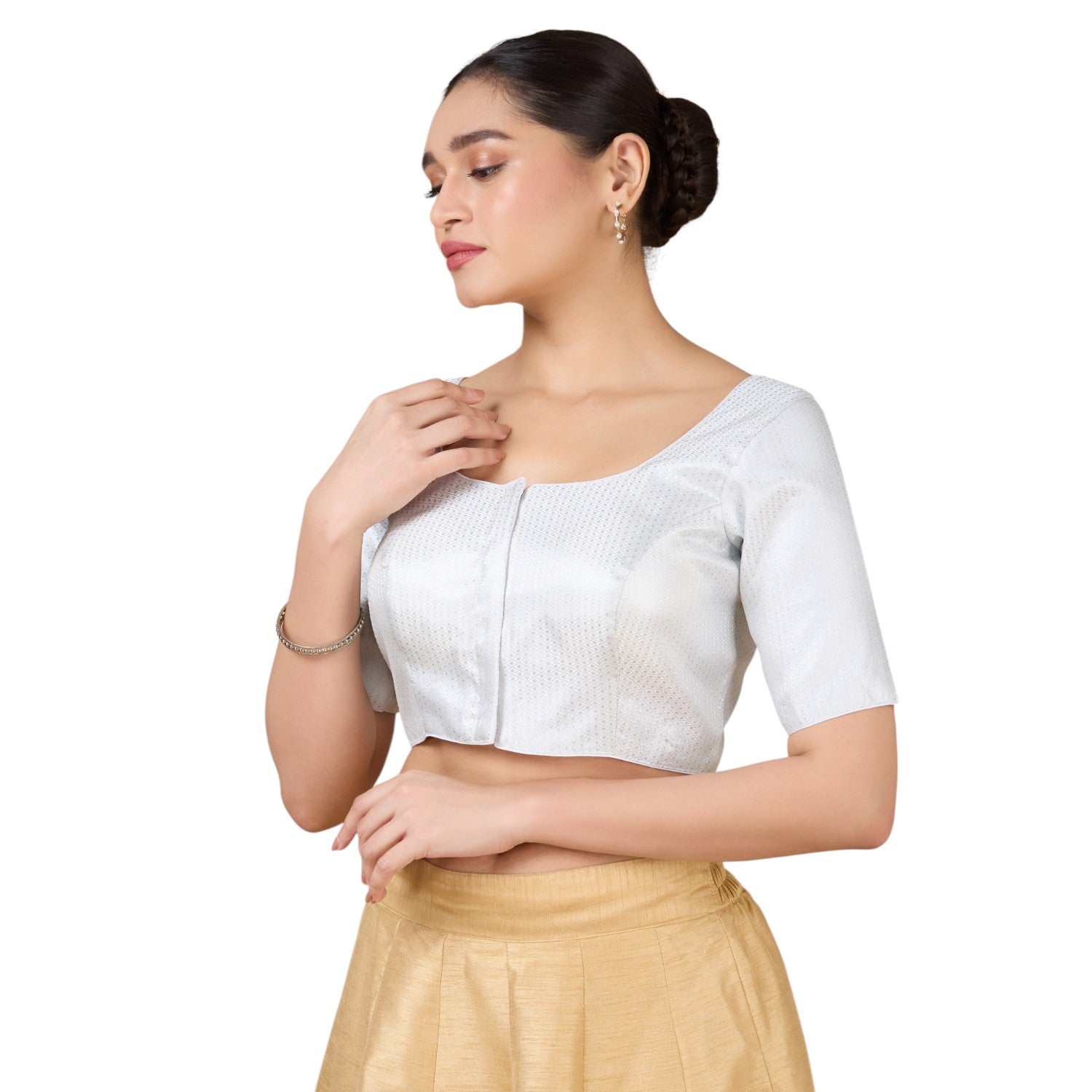 Brocade Silk Blouse - Roop Darshan