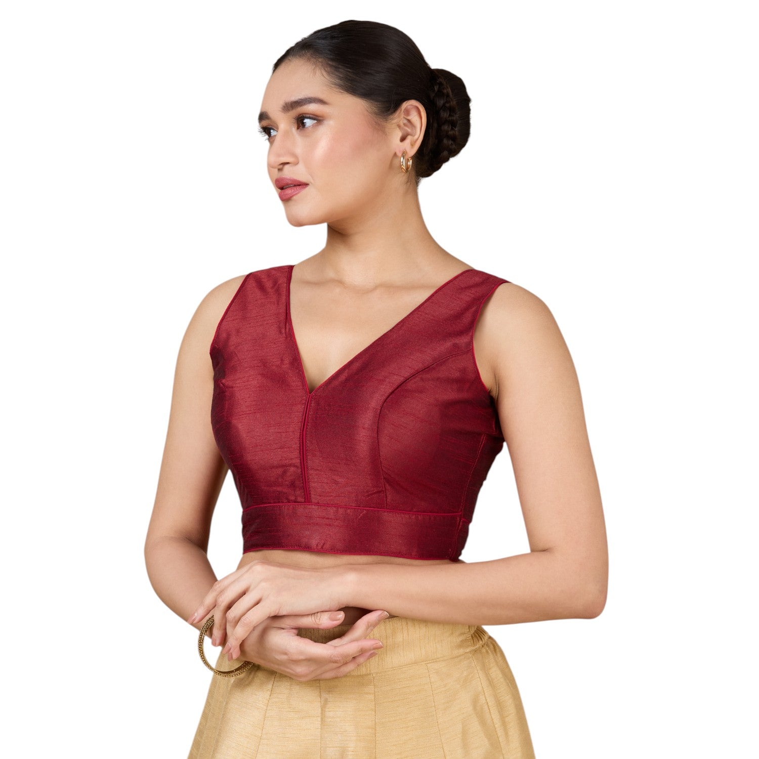 Dupion Silk Saree Blouse - Roop Darshan