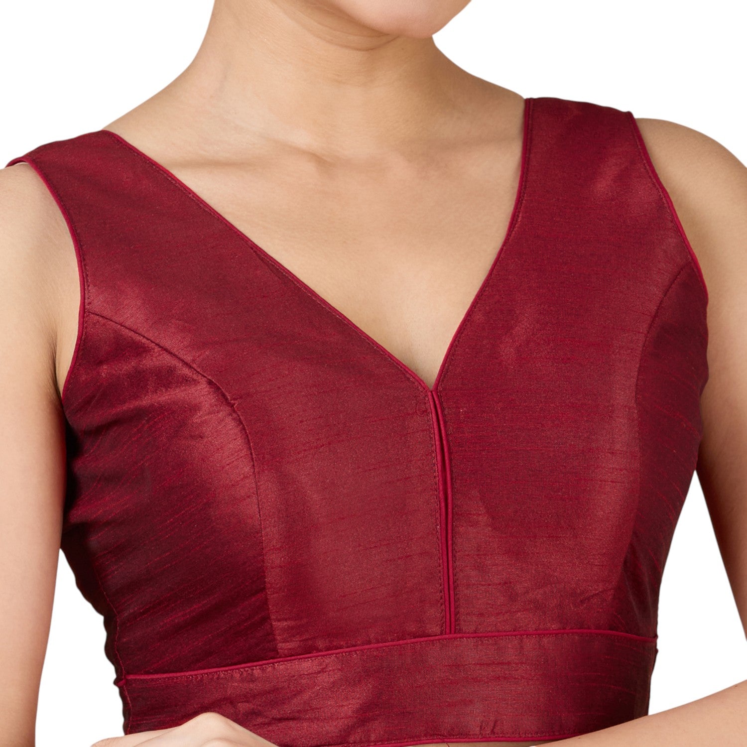 Dupion Silk Saree Blouse - Roop Darshan