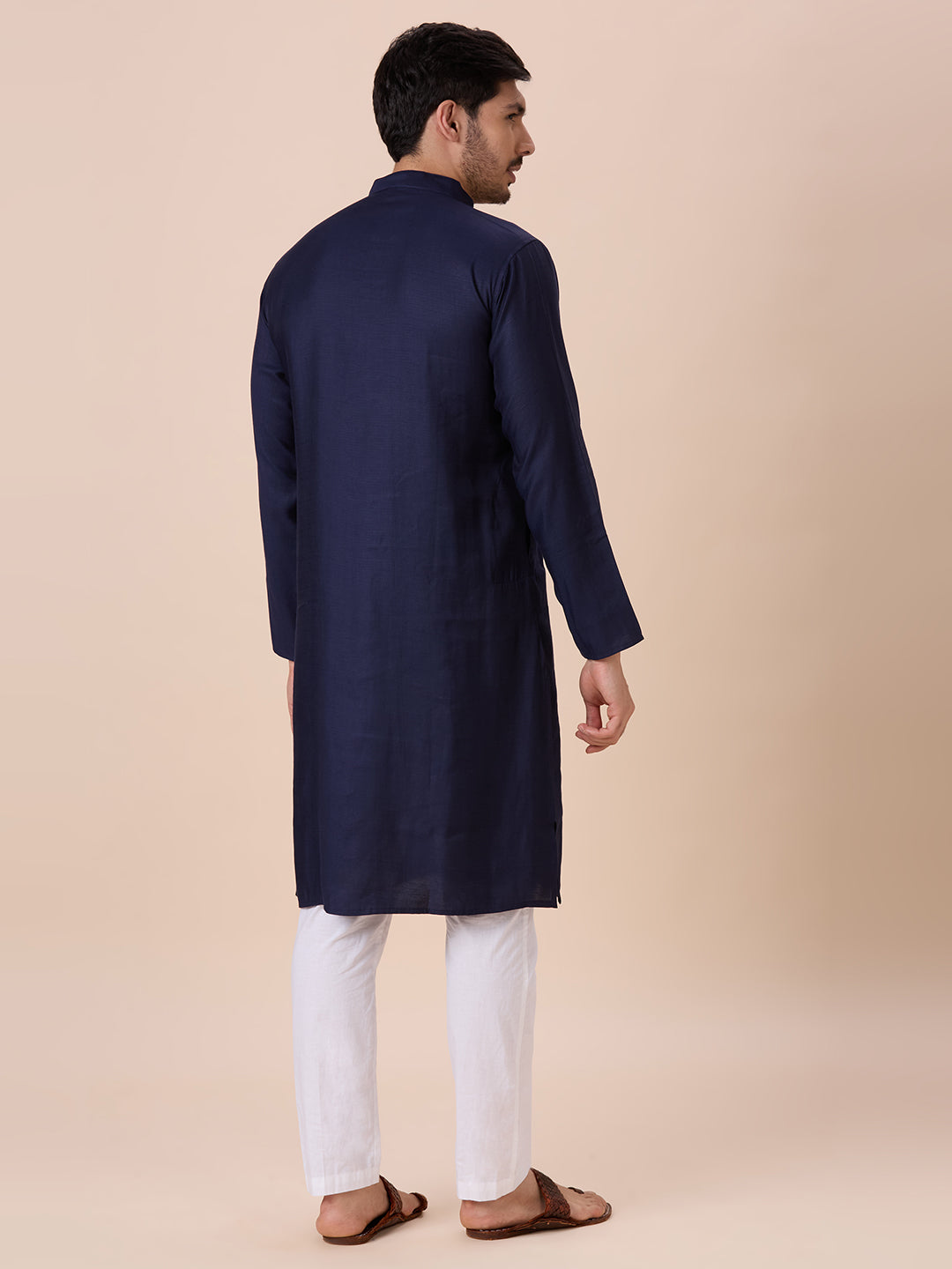 Mens Silk Resham Work Kurta - Roop Darshan