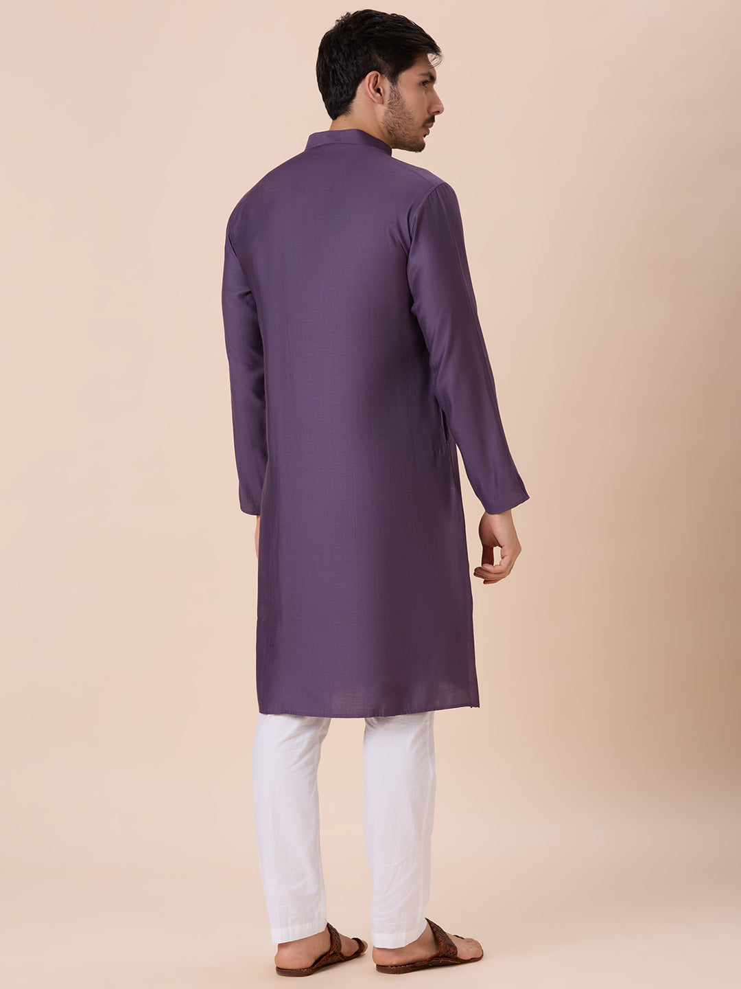 Mens Silk Resham Work Kurta - Roop Darshan