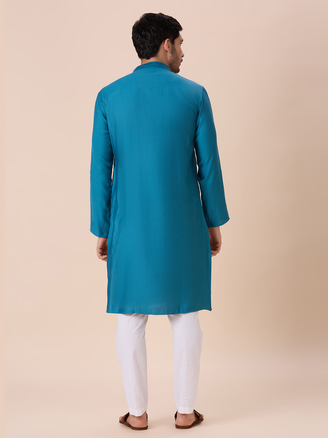 Mens Silk Resham Work Kurta - Roop Darshan