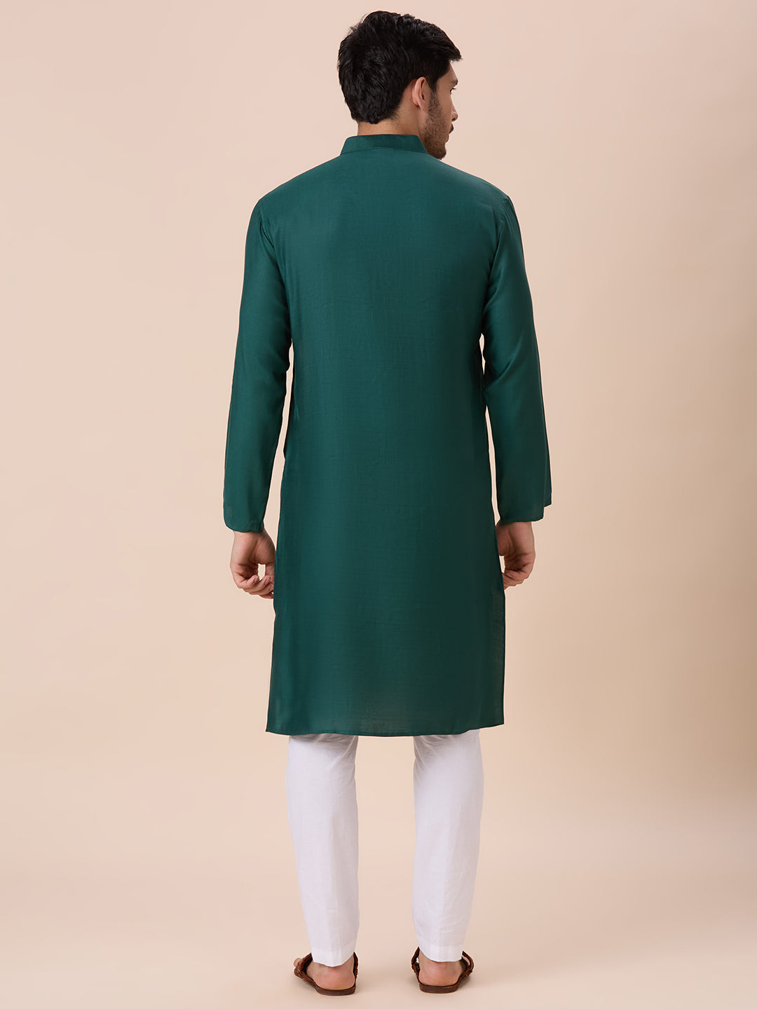 Mens Silk Resham Work Kurta - Roop Darshan