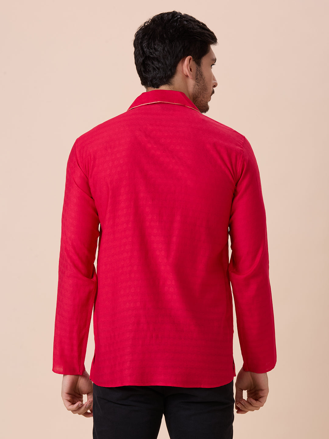 Mens Silk Resham Work Kurta - Roop Darshan