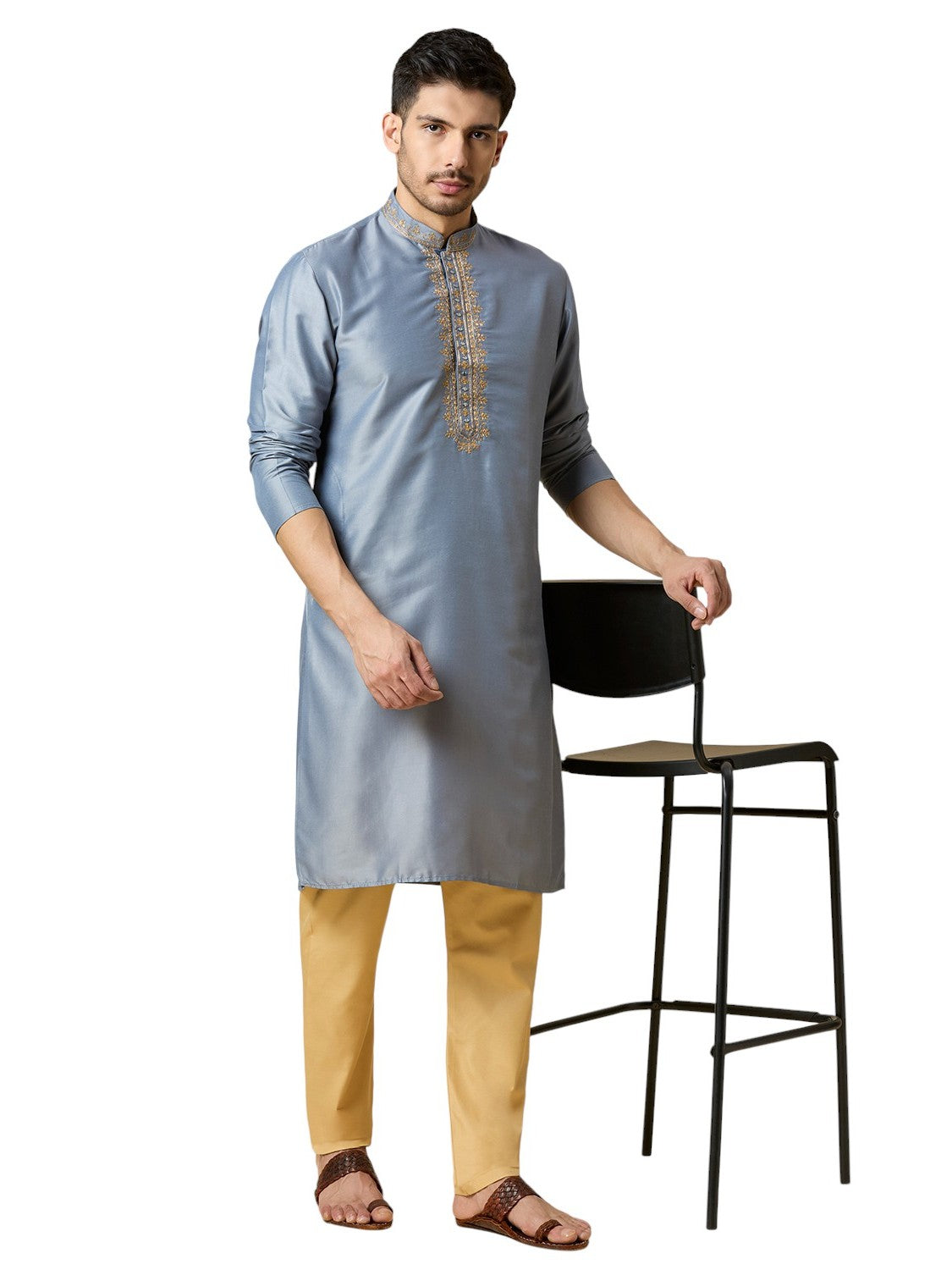Mens Silk Kurta Set - Roop Darshan