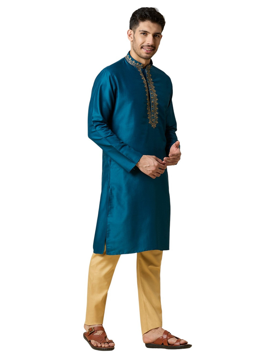 Mens Silk Kurta Set - Roop Darshan