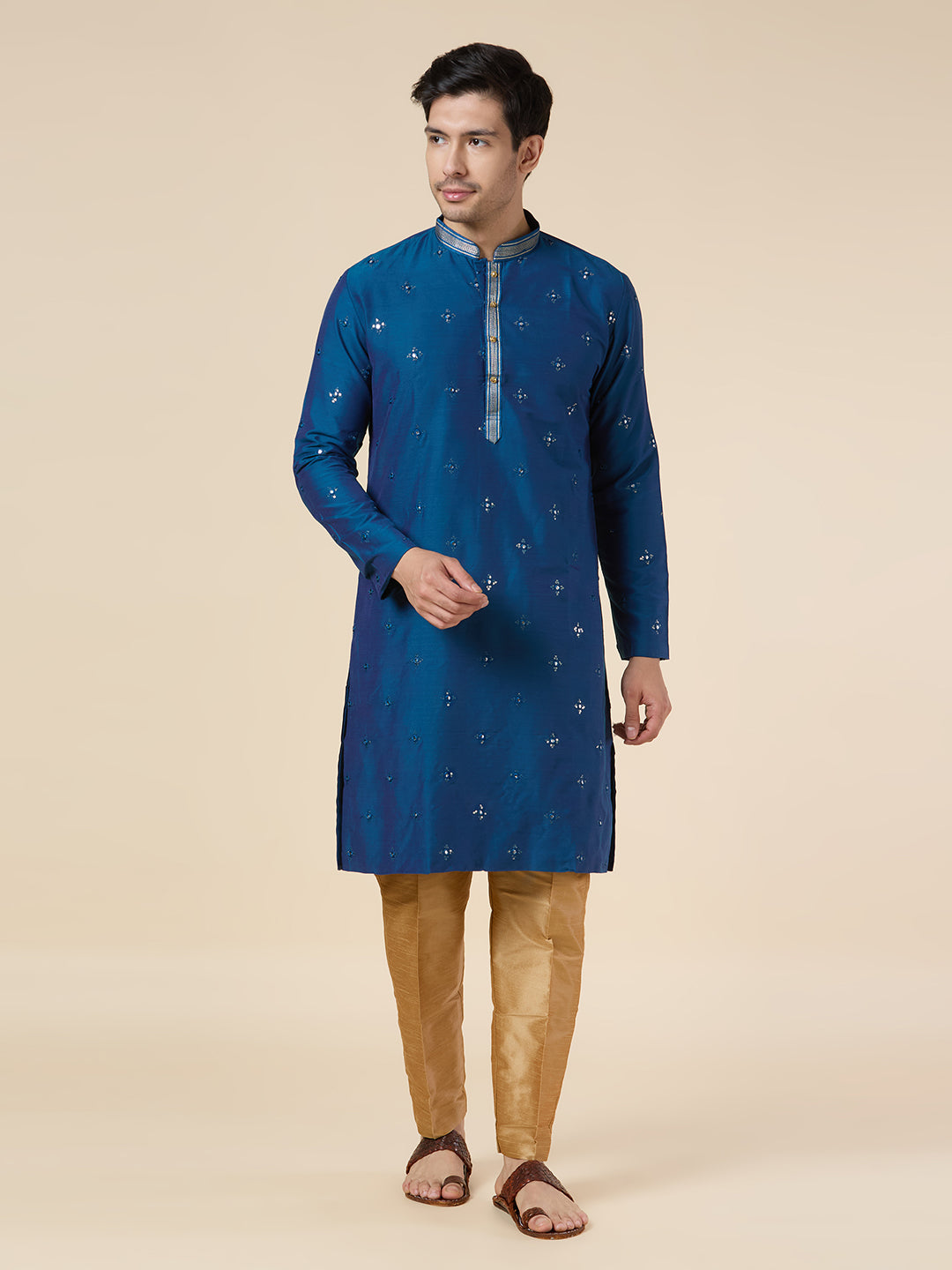 Mens Silk Kurta Set - Roop Darshan