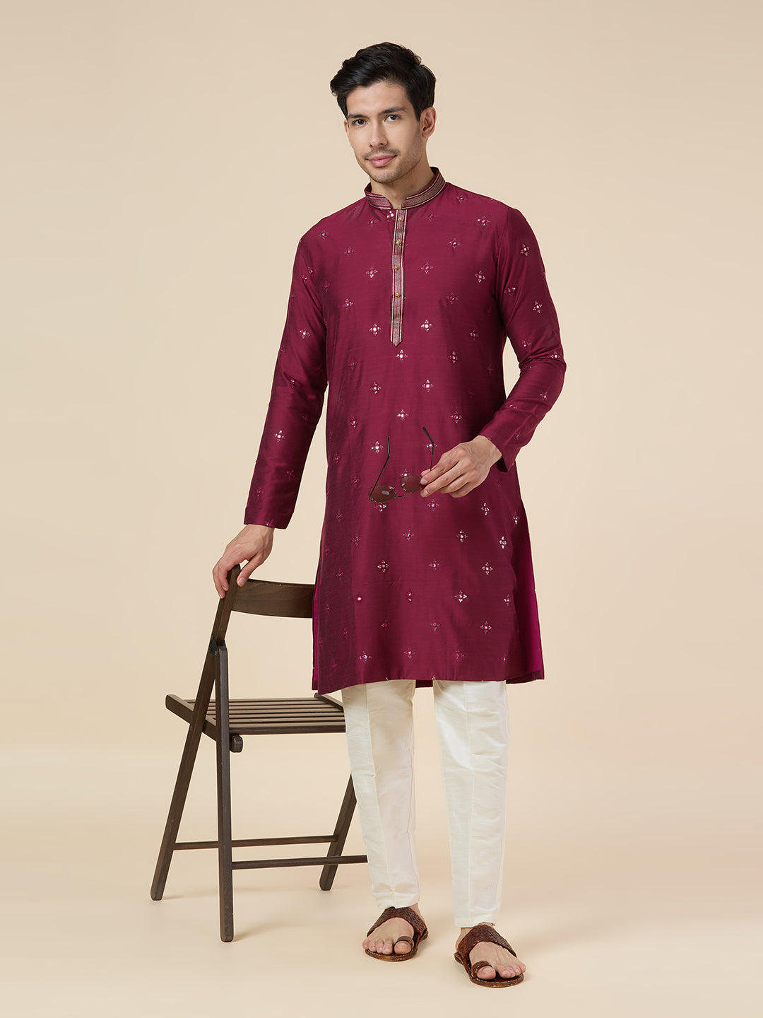 Mens Silk Kurta Set - Roop Darshan