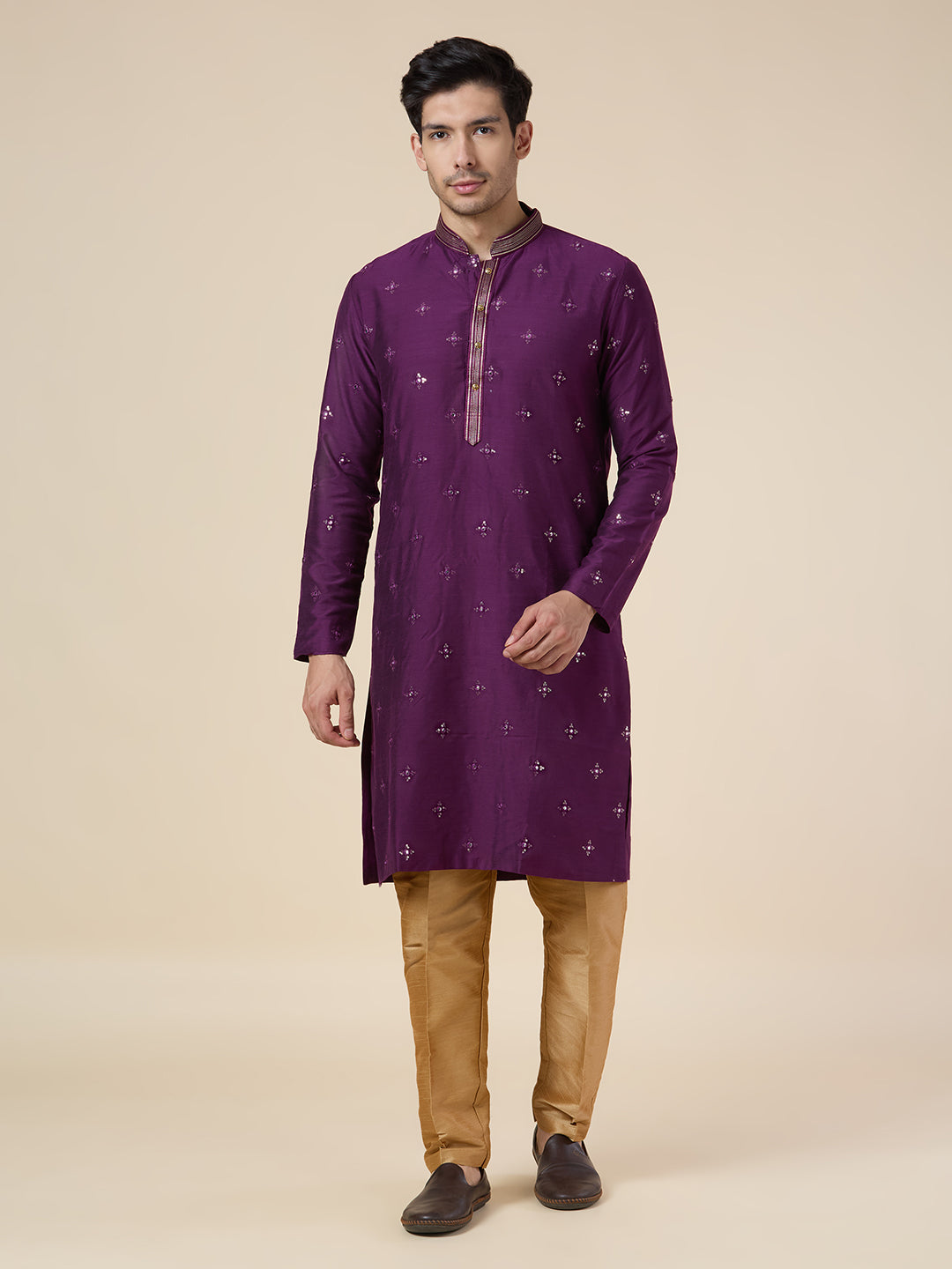 Mens Silk Kurta Set - Roop Darshan