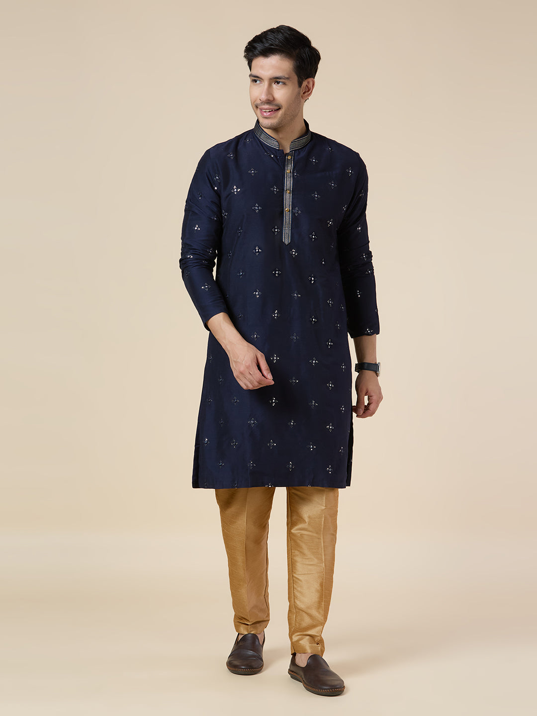 Mens Silk Kurta Set