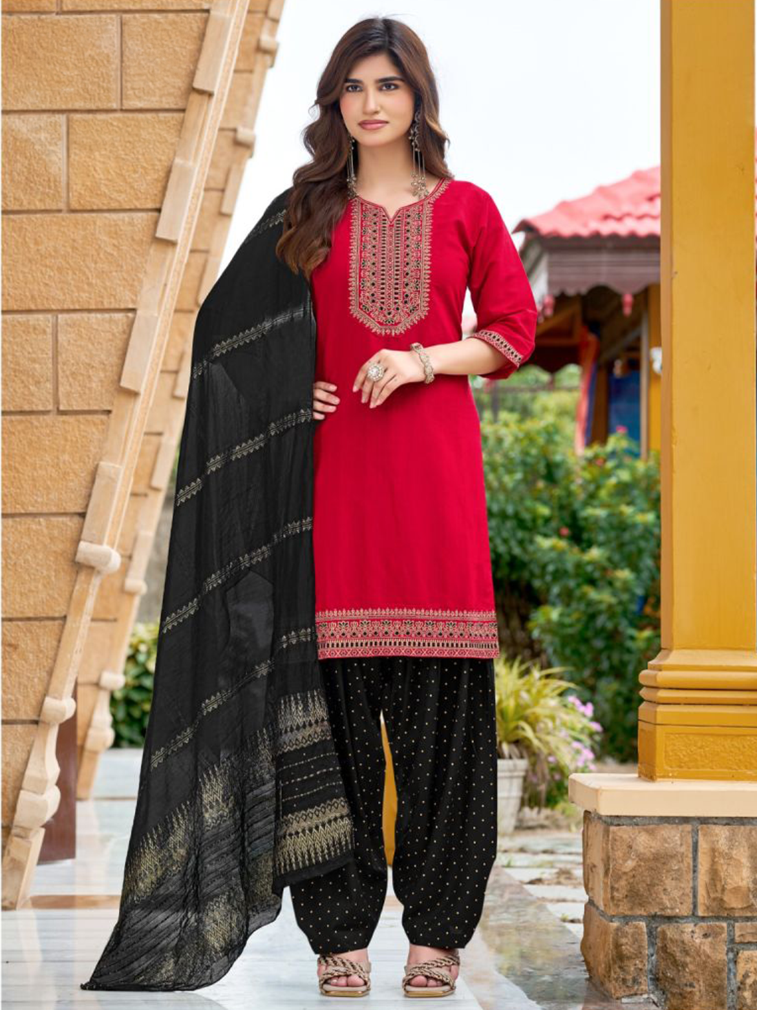 Jeel Silk Patiyala Suit