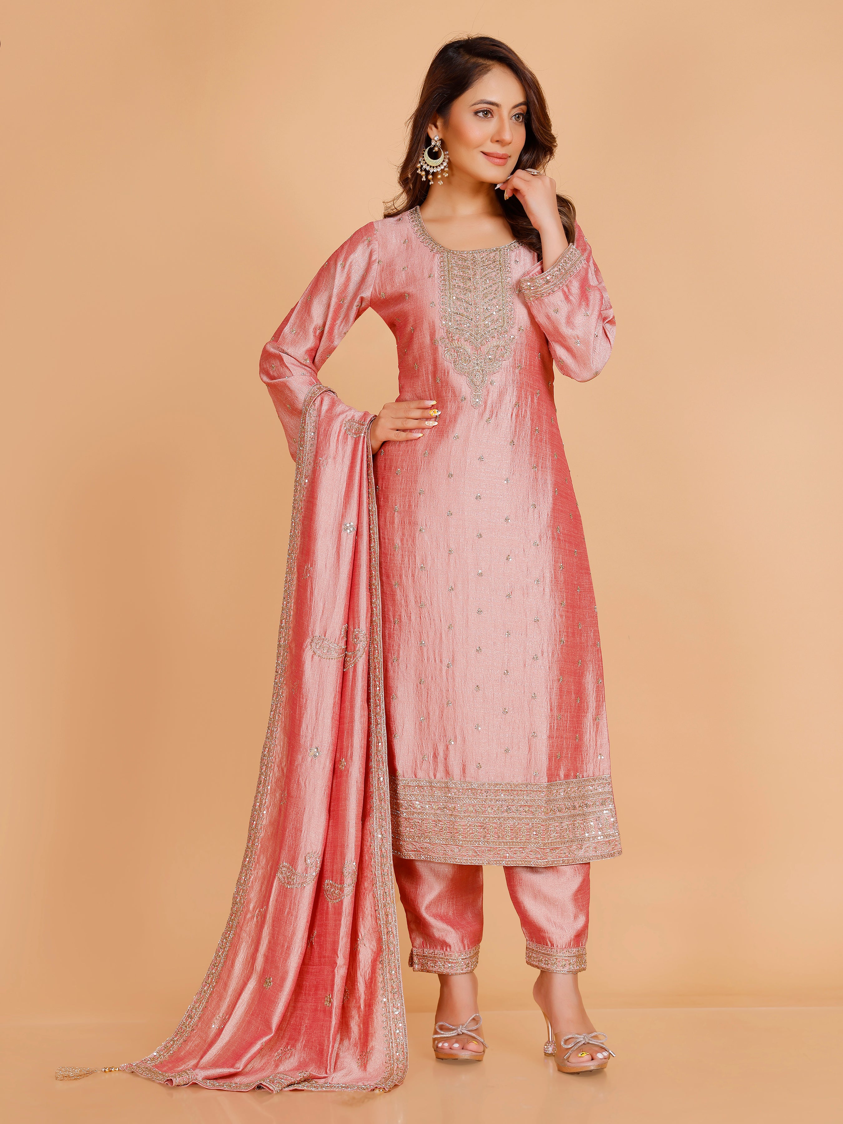 Kashish Silk Straight Suit